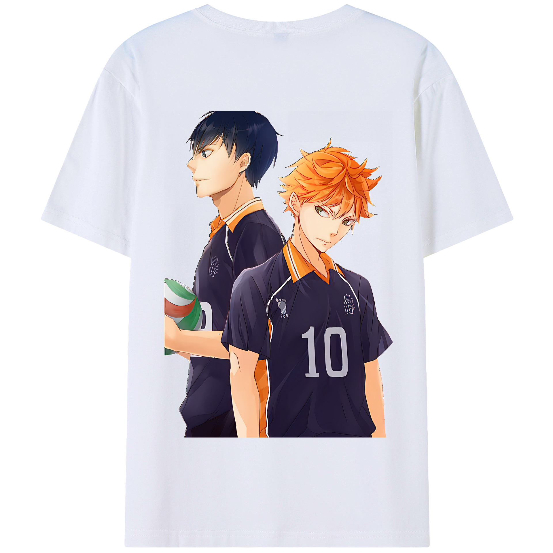 （画像用） ハイキュー!! Haikyu!! 綿100％半袖Tシャツ（背面プリント）