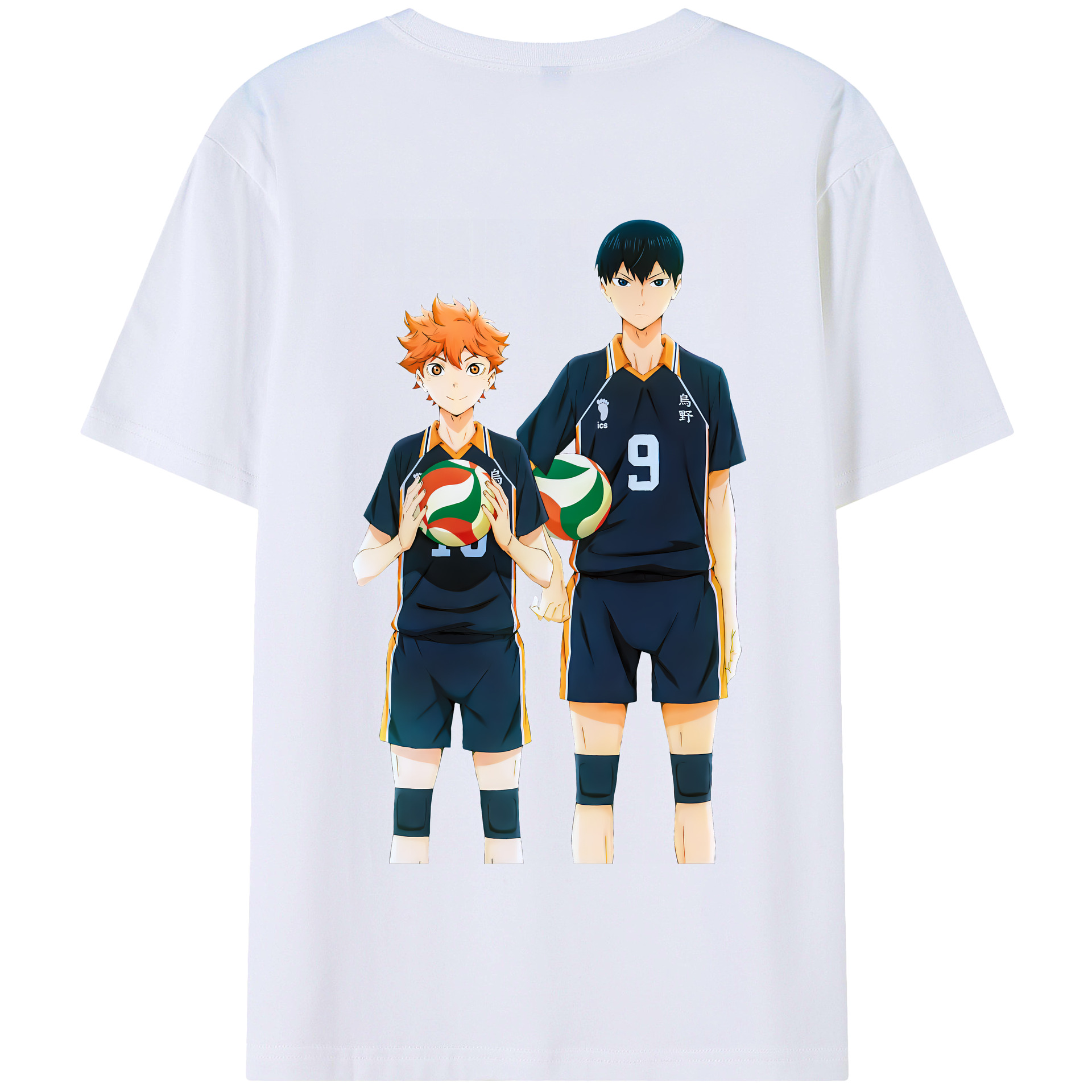 （画像用） ハイキュー!! Haikyu!! 綿100％半袖Tシャツ（背面プリント）