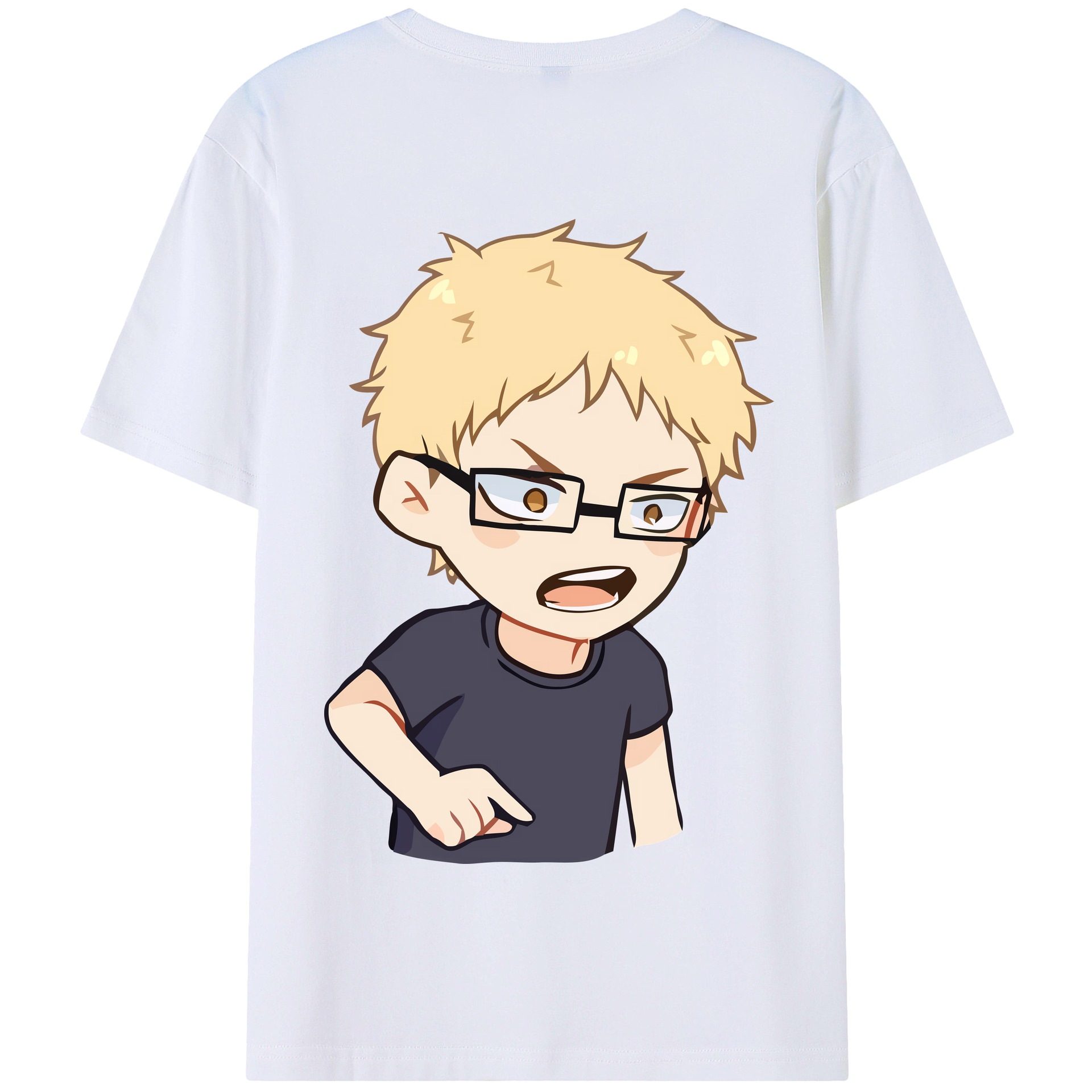 （画像用） ハイキュー!! Haikyu!! 綿100％半袖Tシャツ（背面プリント）