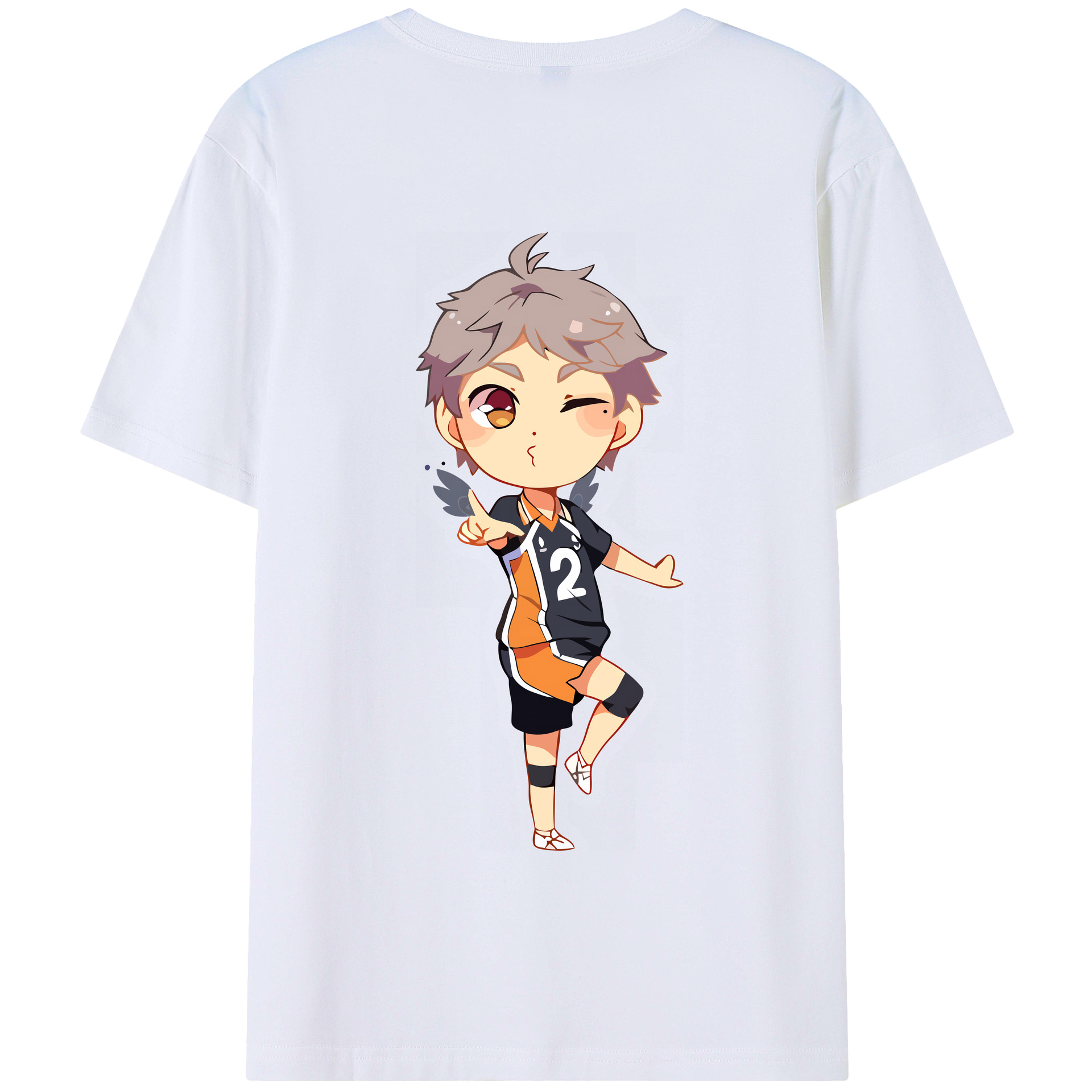 （画像用） ハイキュー!! Haikyu!! 綿100％半袖Tシャツ（背面プリント）