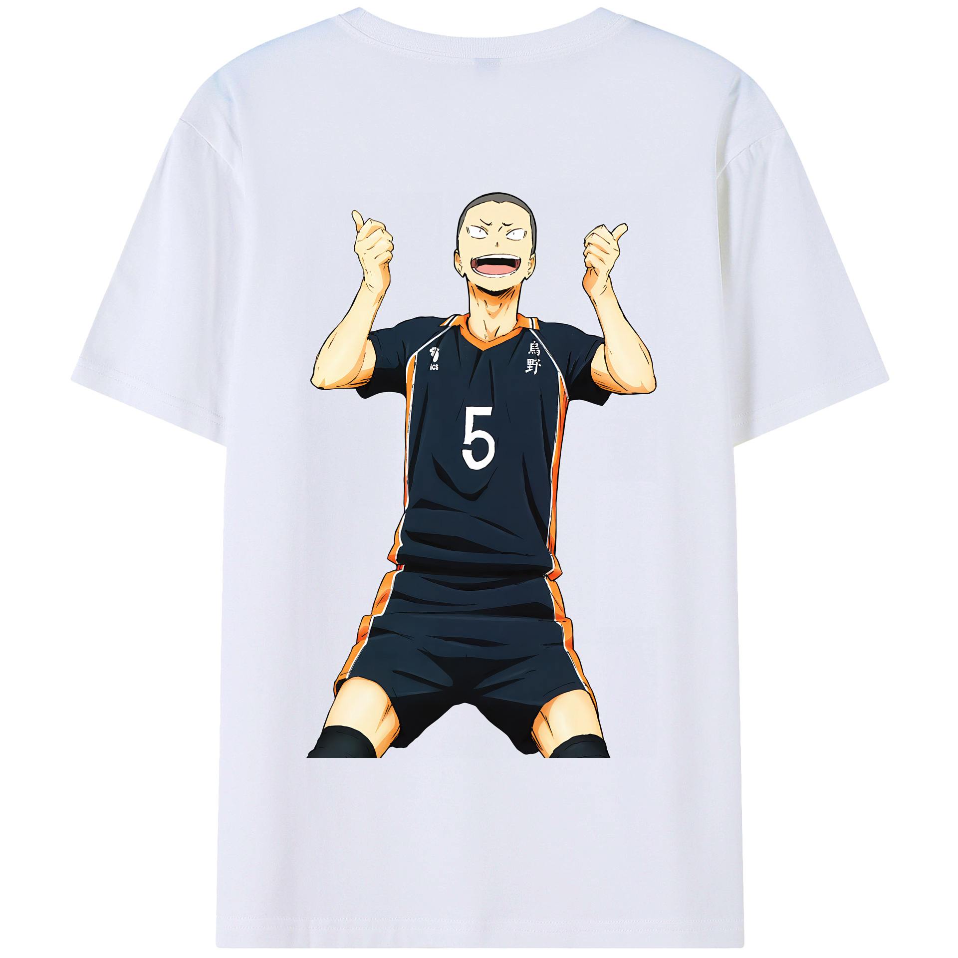 （画像用） ハイキュー!! Haikyu!! 綿100％半袖Tシャツ（背面プリント）