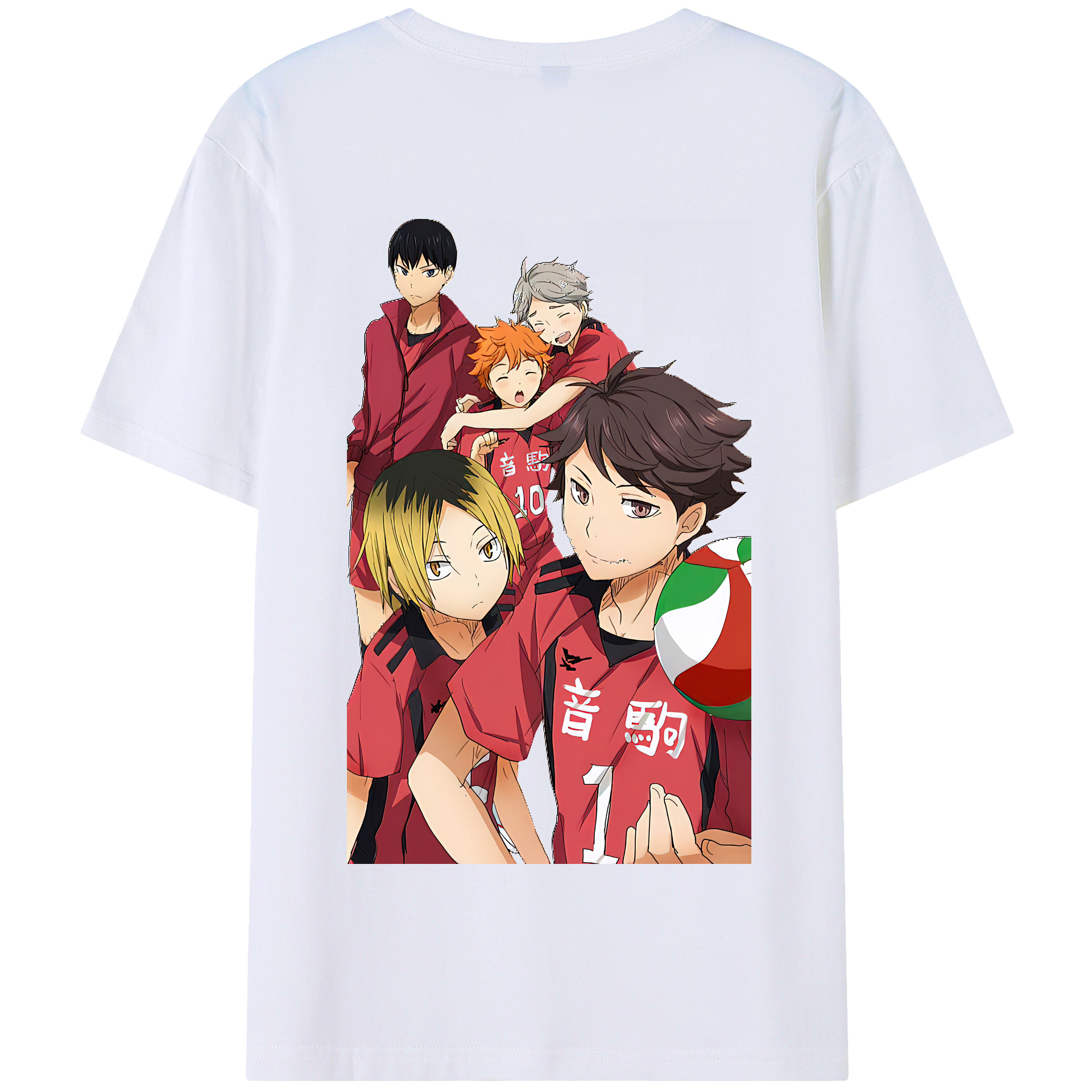 （画像用） ハイキュー!! Haikyu!! 綿100％半袖Tシャツ（背面プリント）
