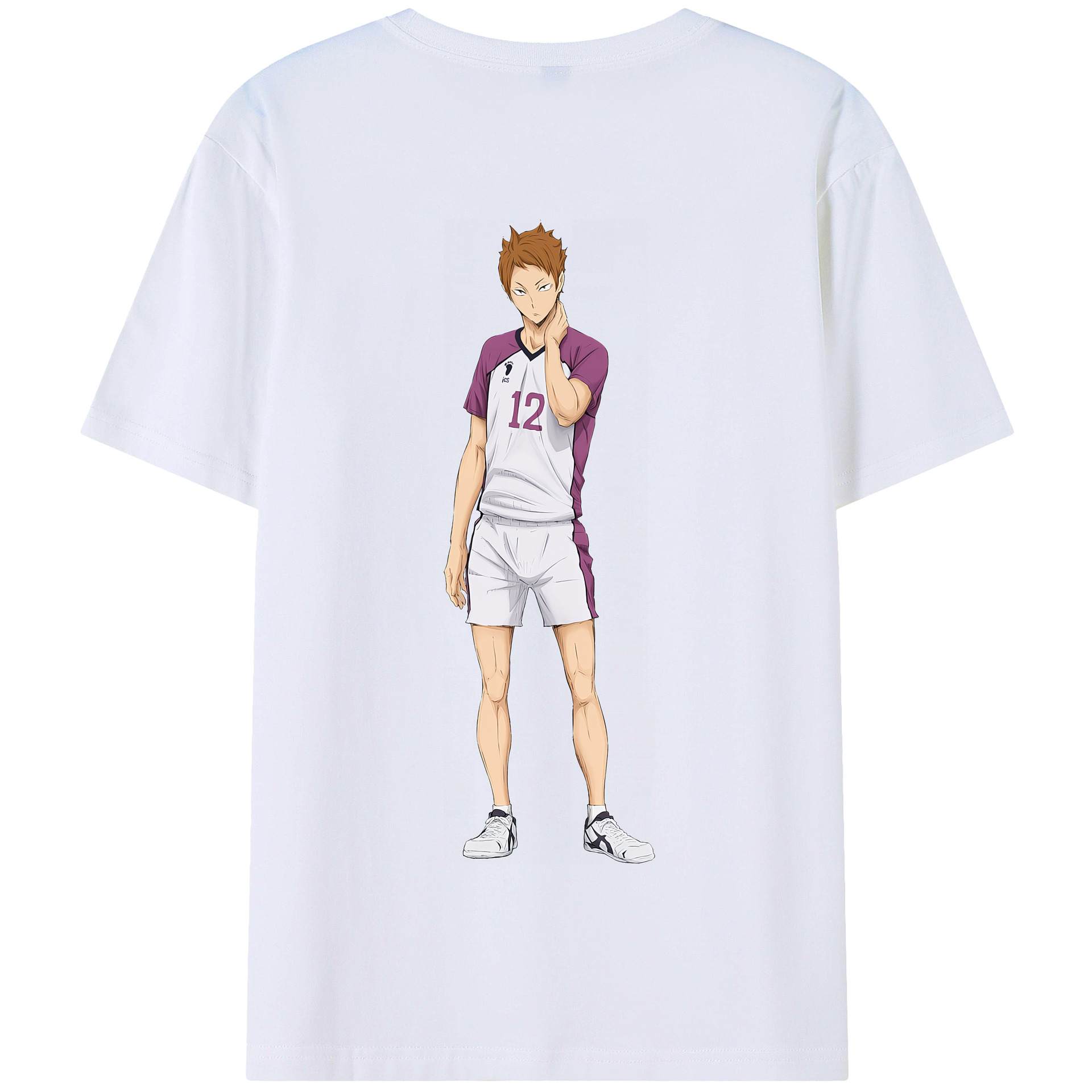 （画像用） ハイキュー!! Haikyu!! 綿100％半袖Tシャツ（背面プリント）