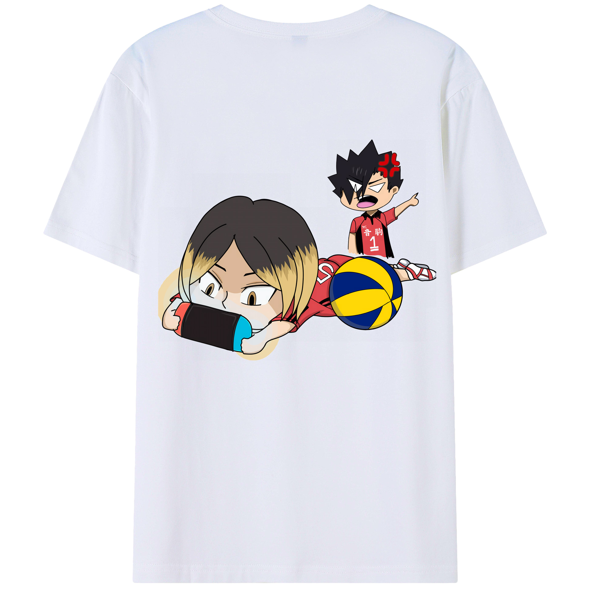 （画像用） ハイキュー!! Haikyu!! 綿100％半袖Tシャツ（背面プリント）
