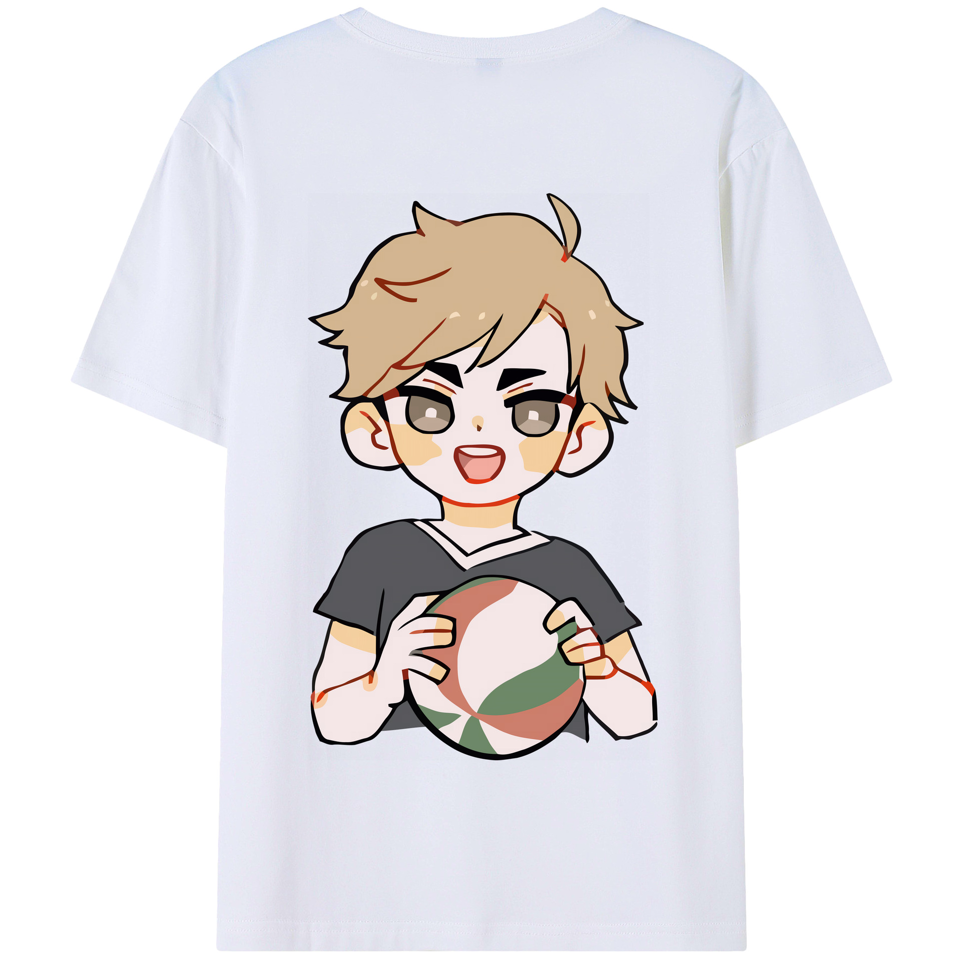 （画像用） ハイキュー!! Haikyu!! 綿100％半袖Tシャツ（背面プリント）