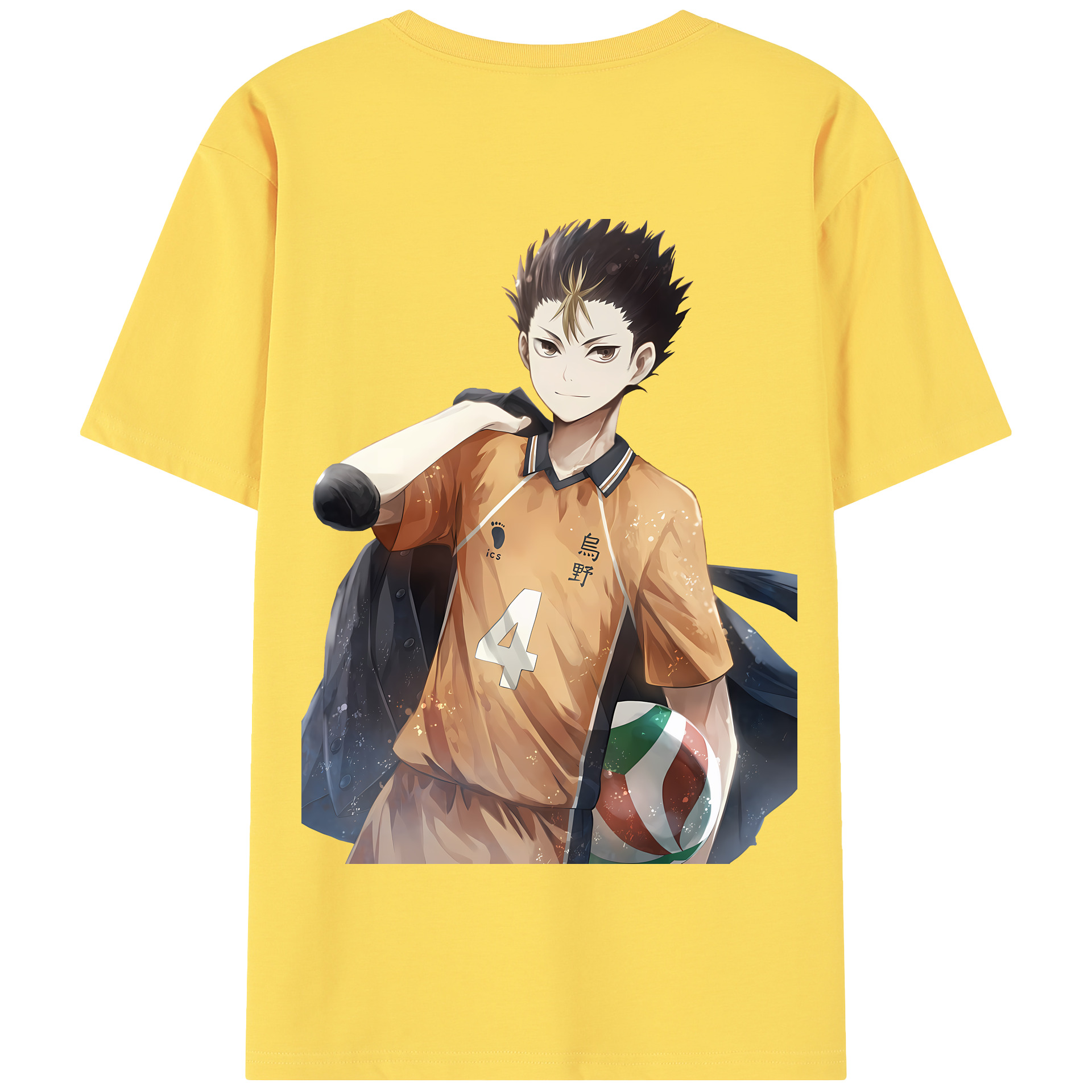 （画像用） ハイキュー!! Haikyu!! 綿100％半袖Tシャツ（背面プリント）