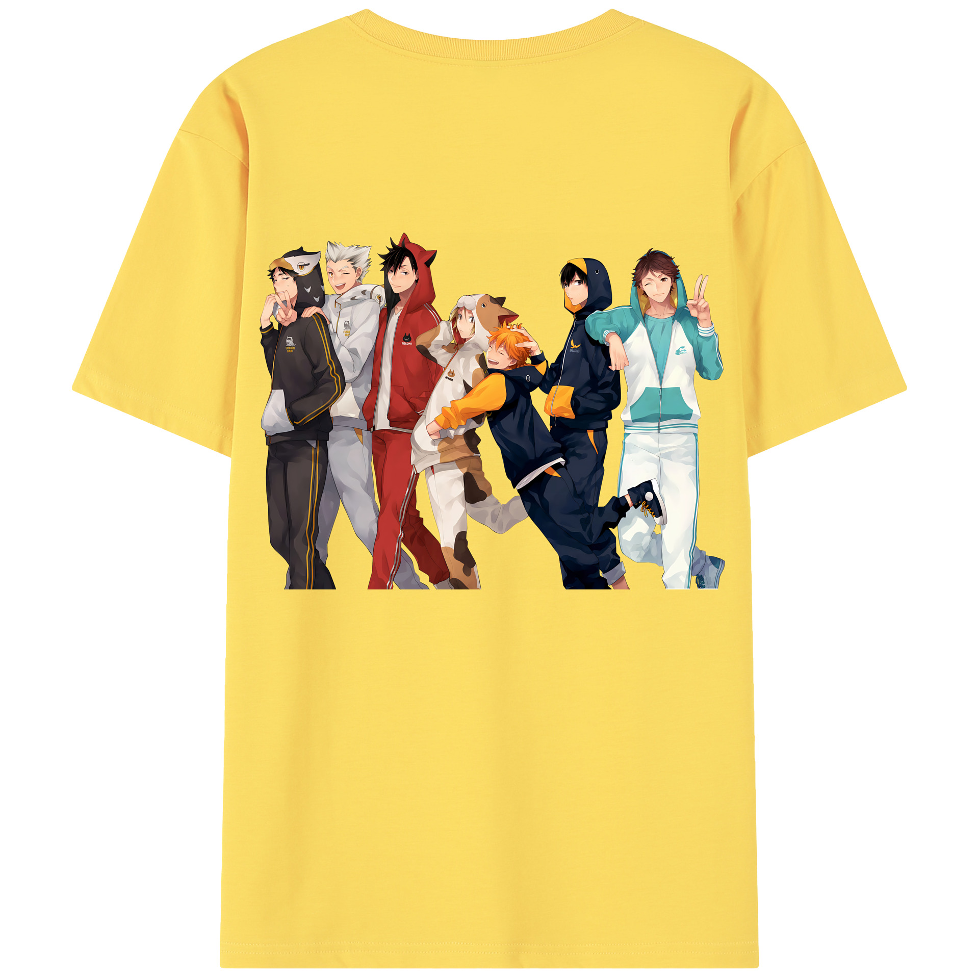 （画像用） ハイキュー!! Haikyu!! 綿100％半袖Tシャツ（背面プリント）