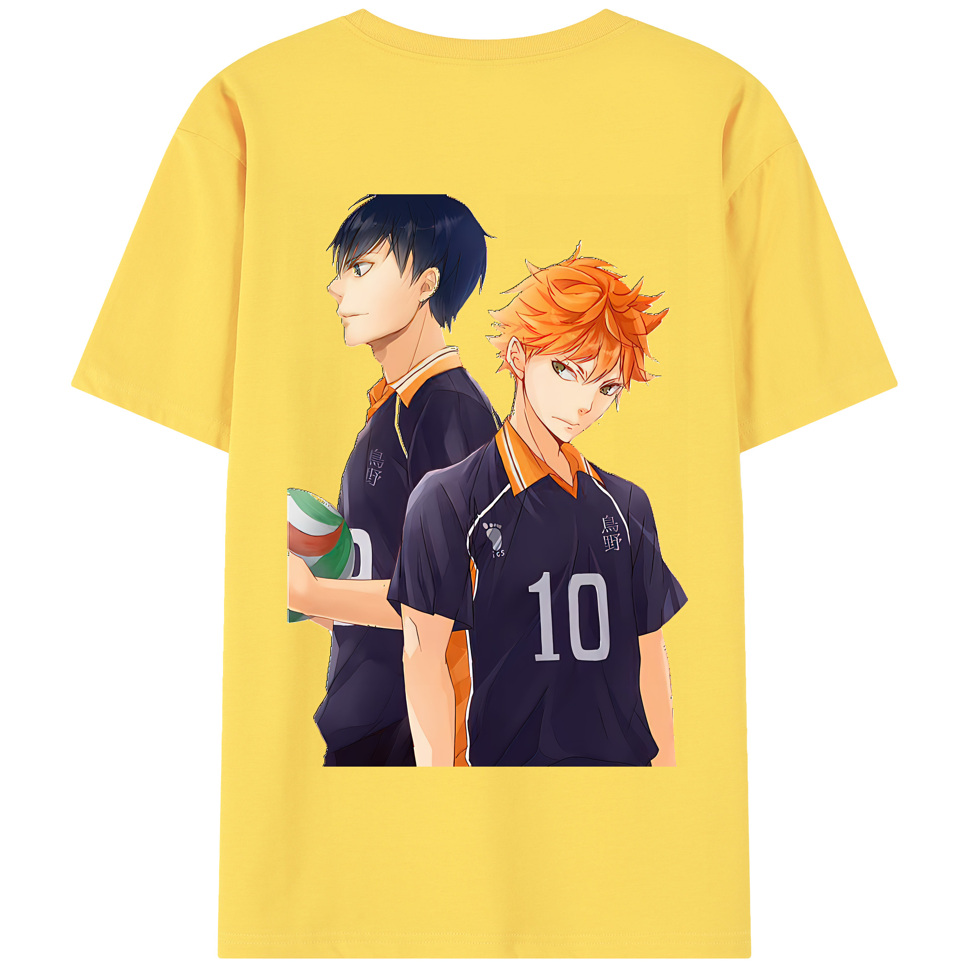 （画像用） ハイキュー!! Haikyu!! 綿100％半袖Tシャツ（背面プリント）