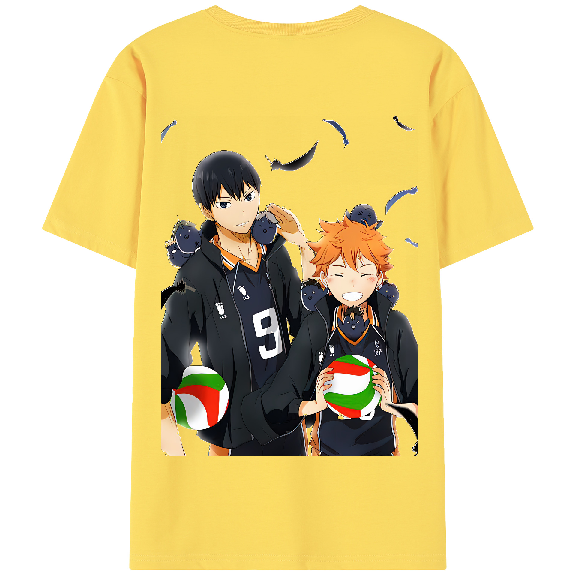 （画像用） ハイキュー!! Haikyu!! 綿100％半袖Tシャツ（背面プリント）