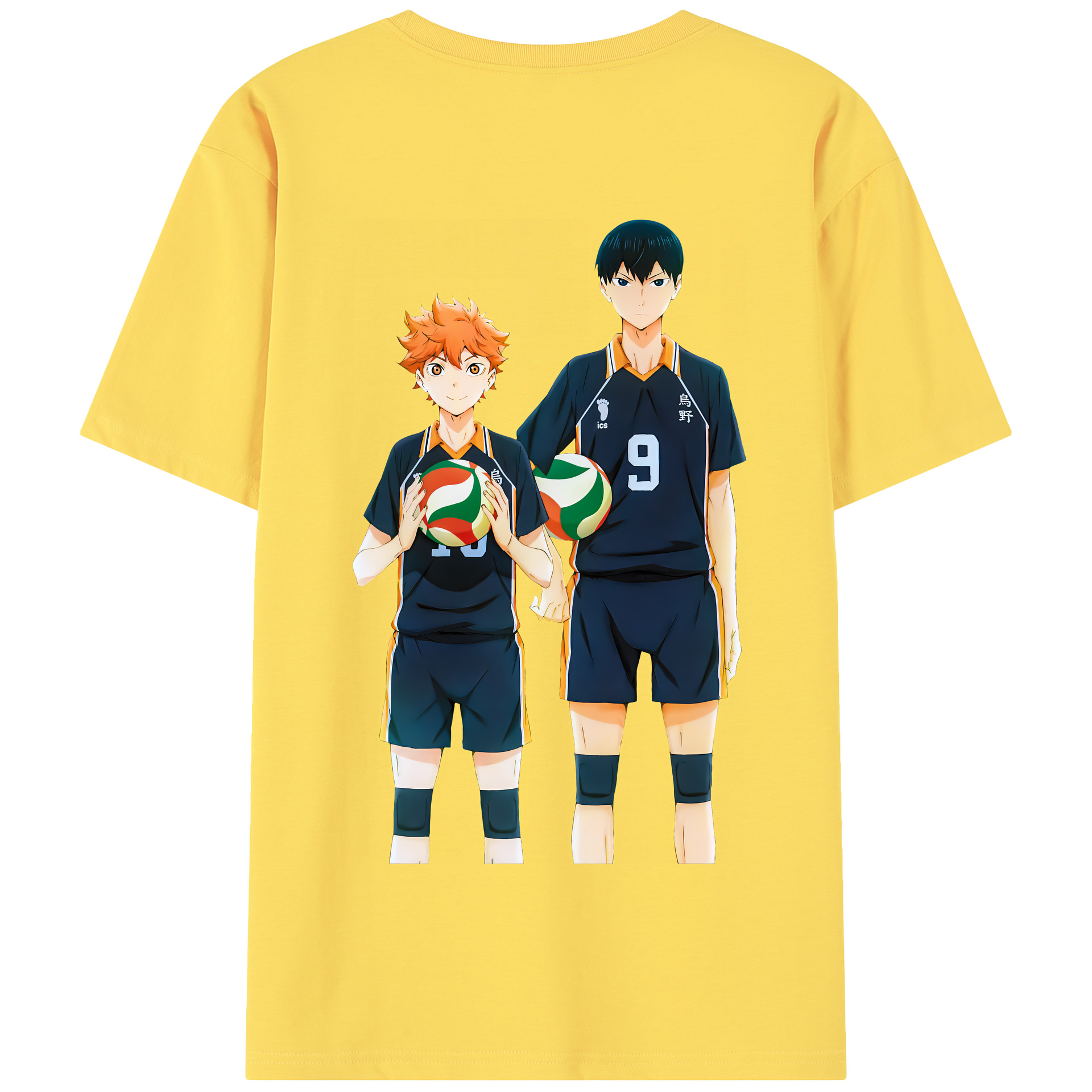 （画像用） ハイキュー!! Haikyu!! 綿100％半袖Tシャツ（背面プリント）