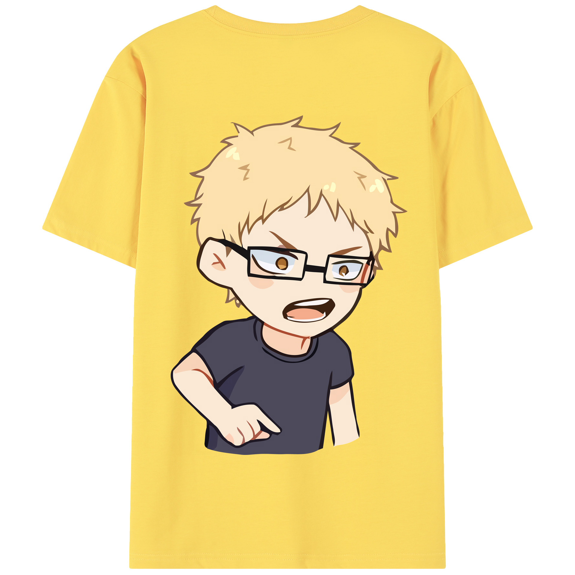 （画像用） ハイキュー!! Haikyu!! 綿100％半袖Tシャツ（背面プリント）