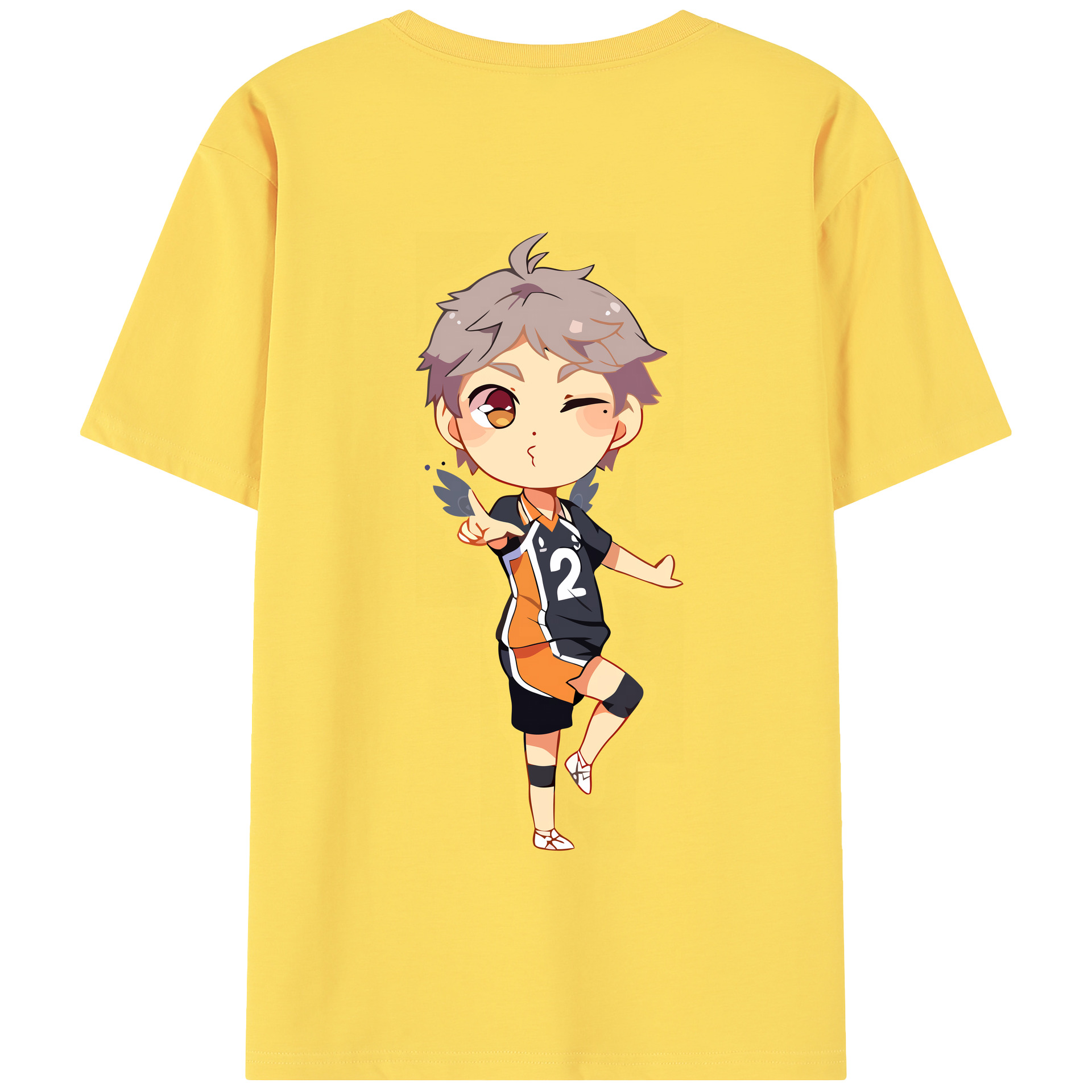 （画像用） ハイキュー!! Haikyu!! 綿100％半袖Tシャツ（背面プリント）