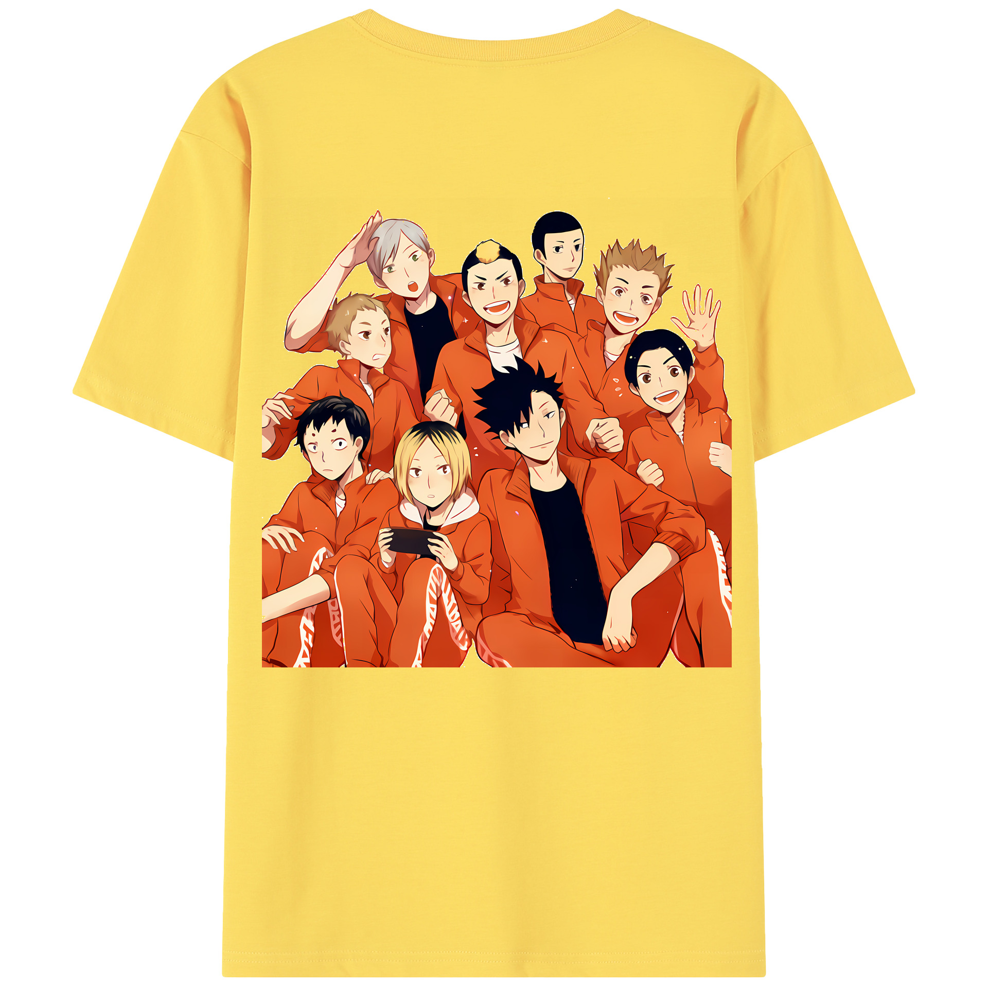 （画像用） ハイキュー!! Haikyu!! 綿100％半袖Tシャツ（背面プリント）