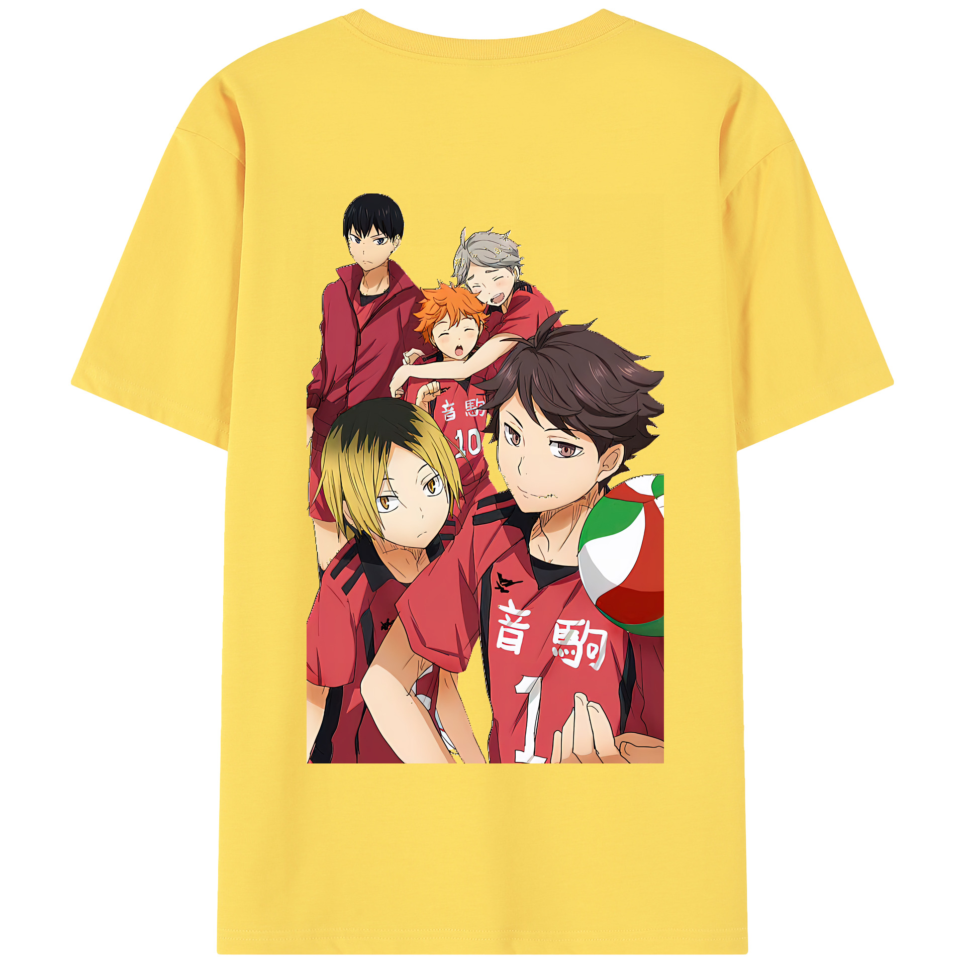 （画像用） ハイキュー!! Haikyu!! 綿100％半袖Tシャツ（背面プリント）
