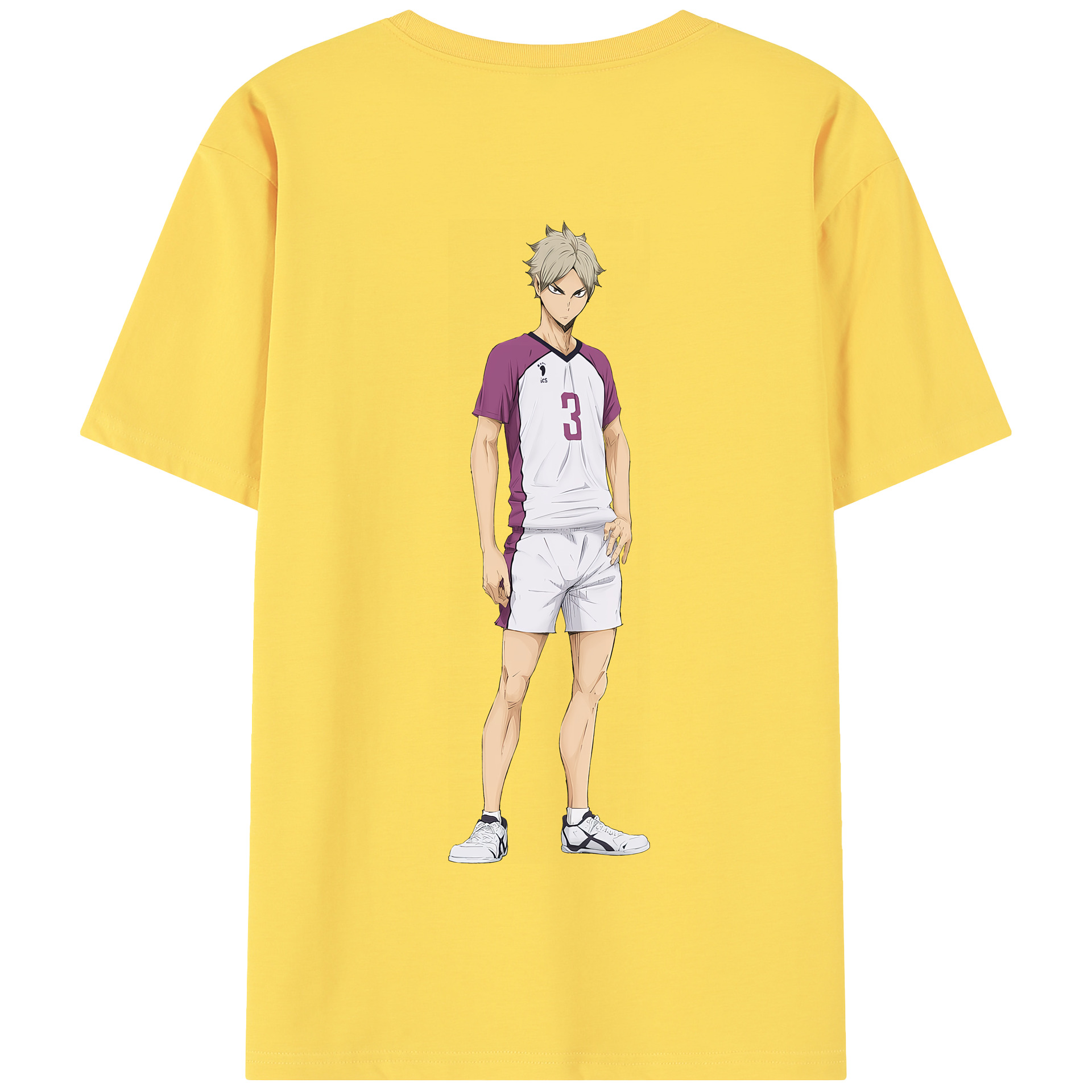（画像用） ハイキュー!! Haikyu!! 綿100％半袖Tシャツ（背面プリント）