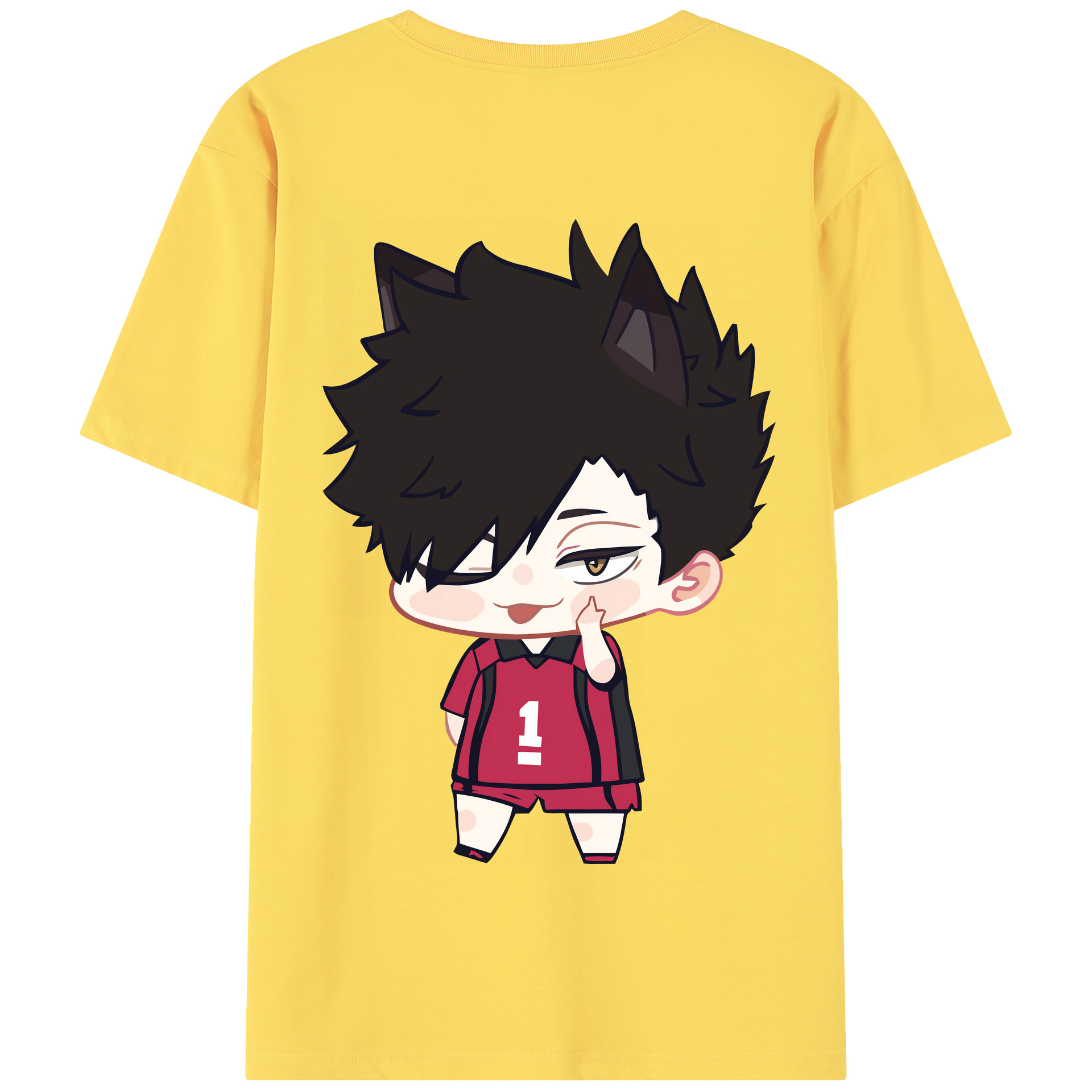 （画像用） ハイキュー!! Haikyu!! 綿100％半袖Tシャツ（背面プリント）