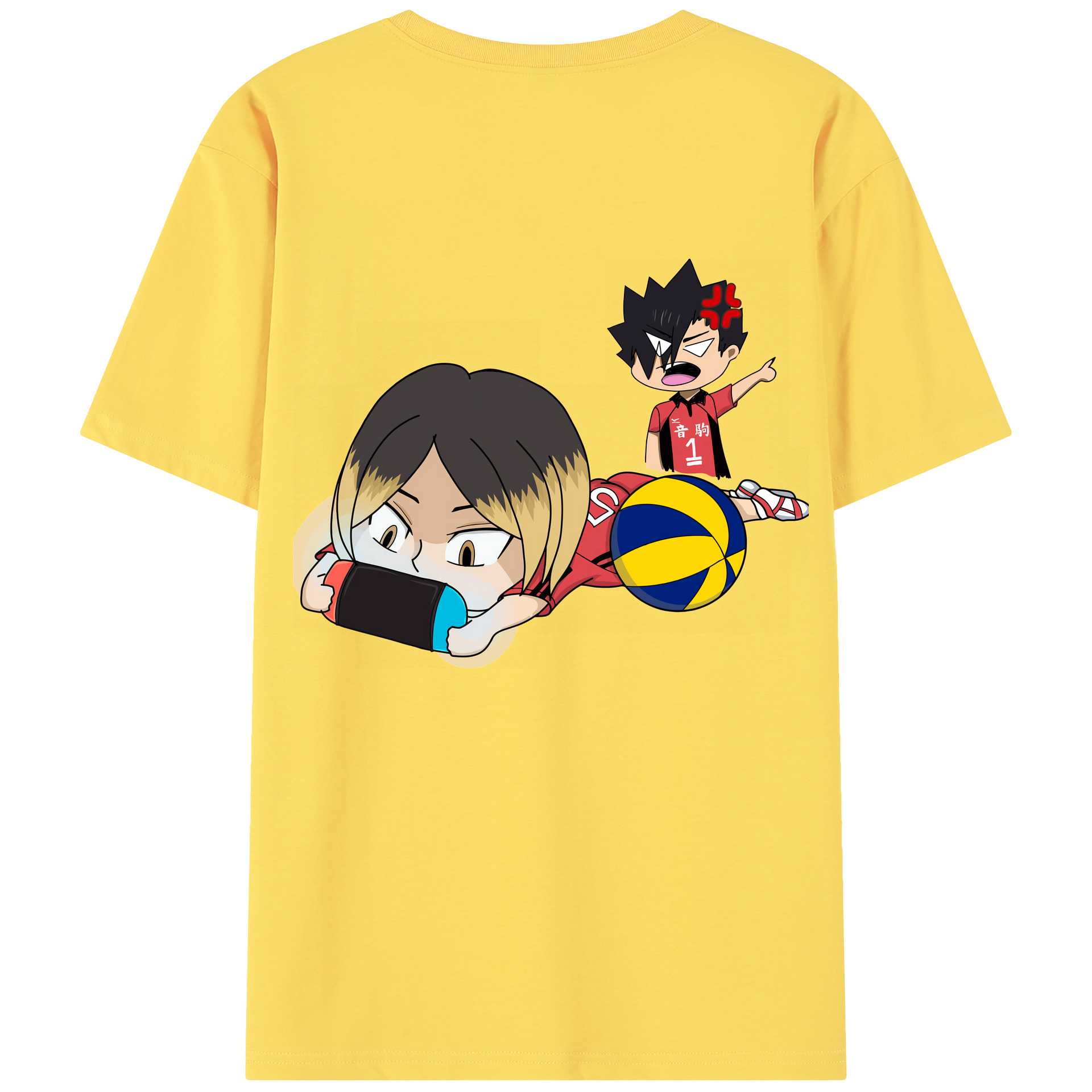 （画像用） ハイキュー!! Haikyu!! 綿100％半袖Tシャツ（背面プリント）