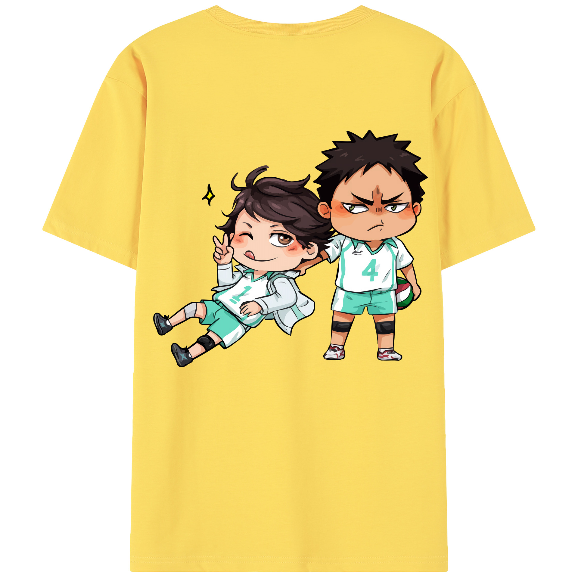 （画像用） ハイキュー!! Haikyu!! 綿100％半袖Tシャツ（背面プリント）