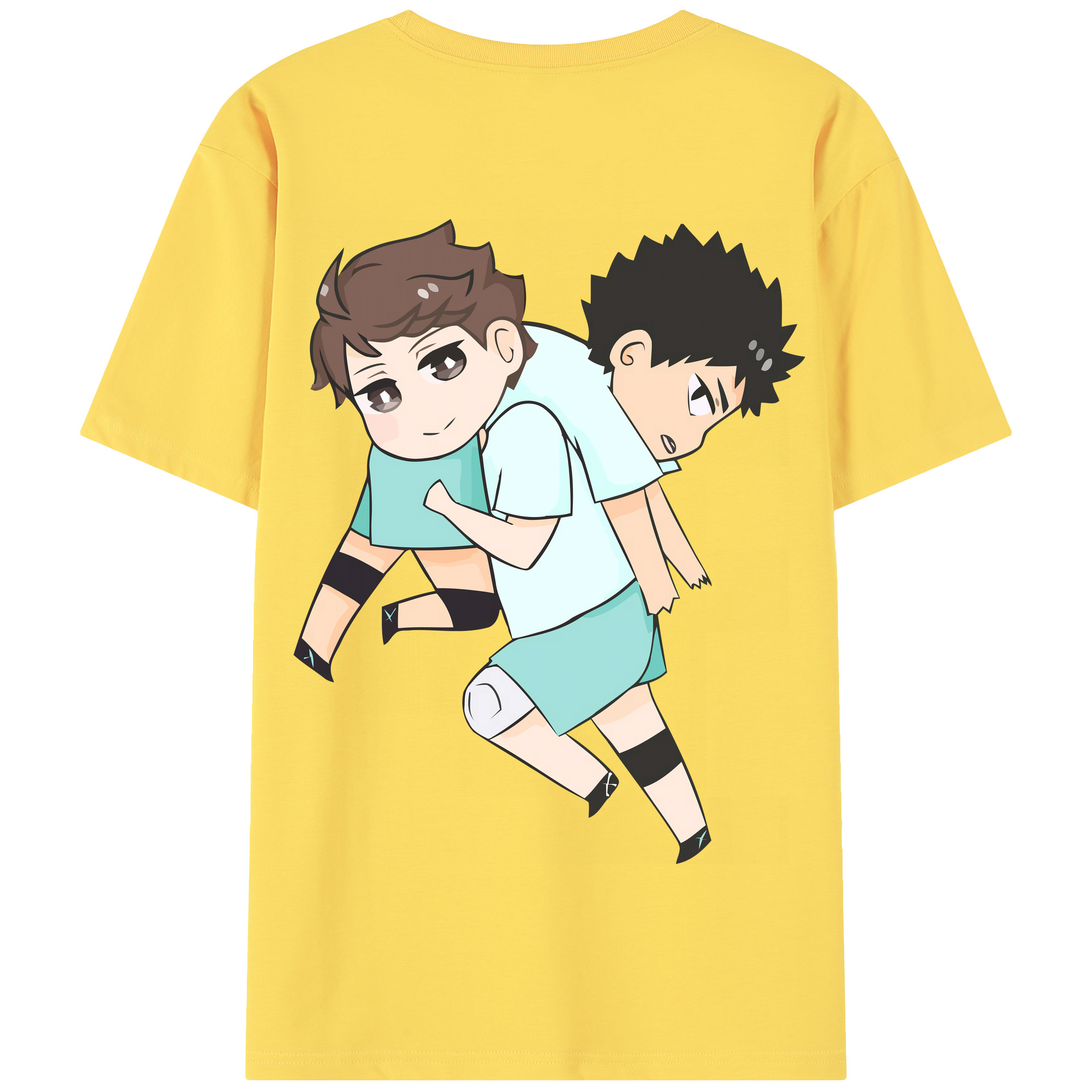 （画像用） ハイキュー!! Haikyu!! 綿100％半袖Tシャツ（背面プリント）
