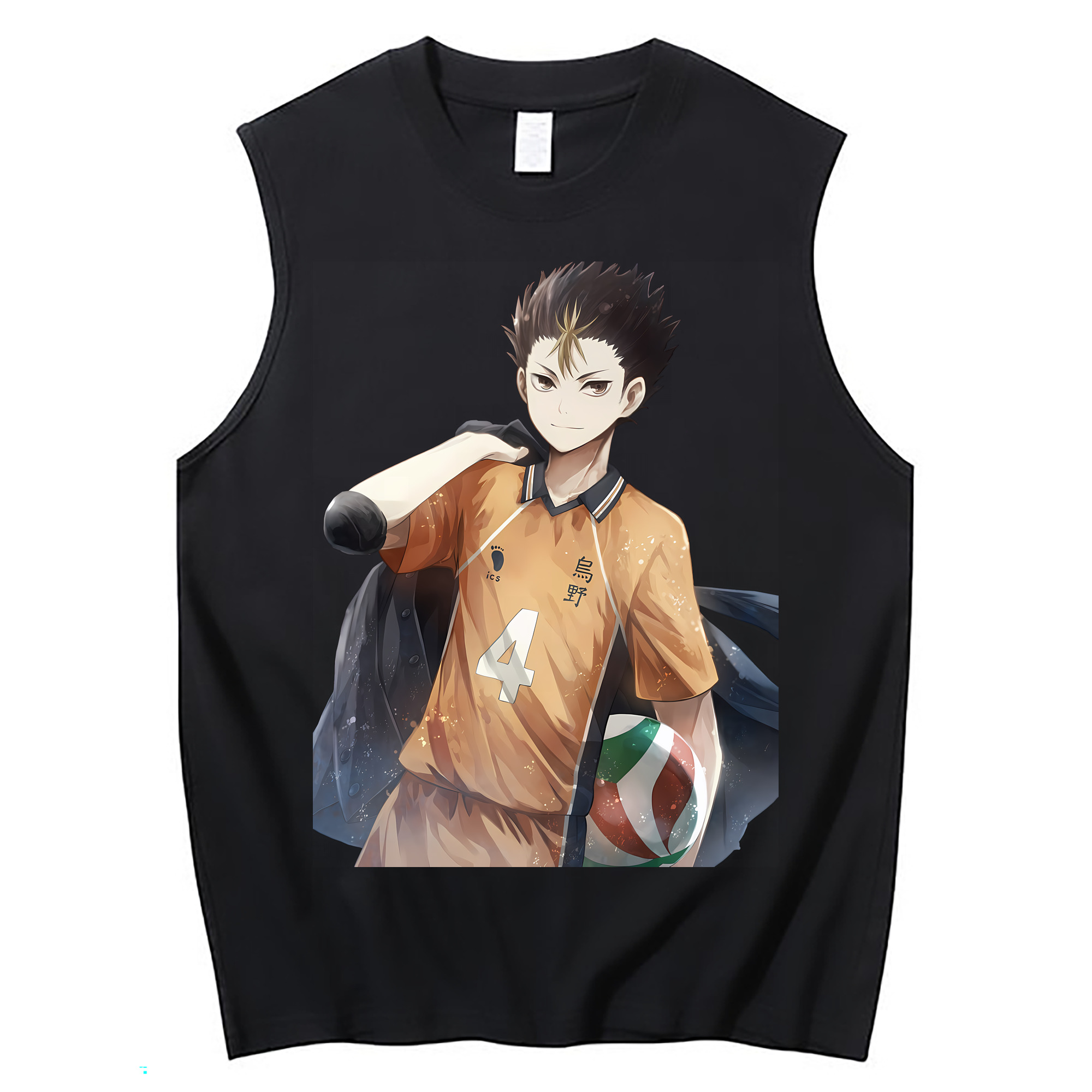 （画像用） ハイキュー!! Haikyu!! コットン100％タンクトップ（フロントプリント）