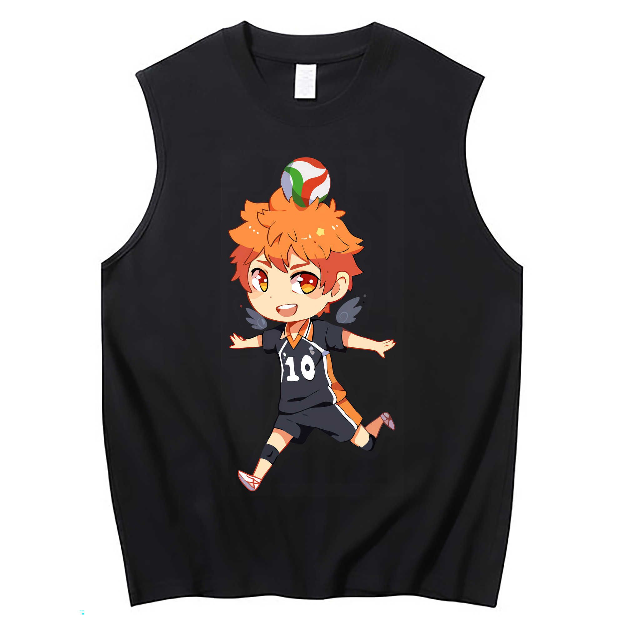 （画像用） ハイキュー!! Haikyu!! コットン100％タンクトップ（フロントプリント）