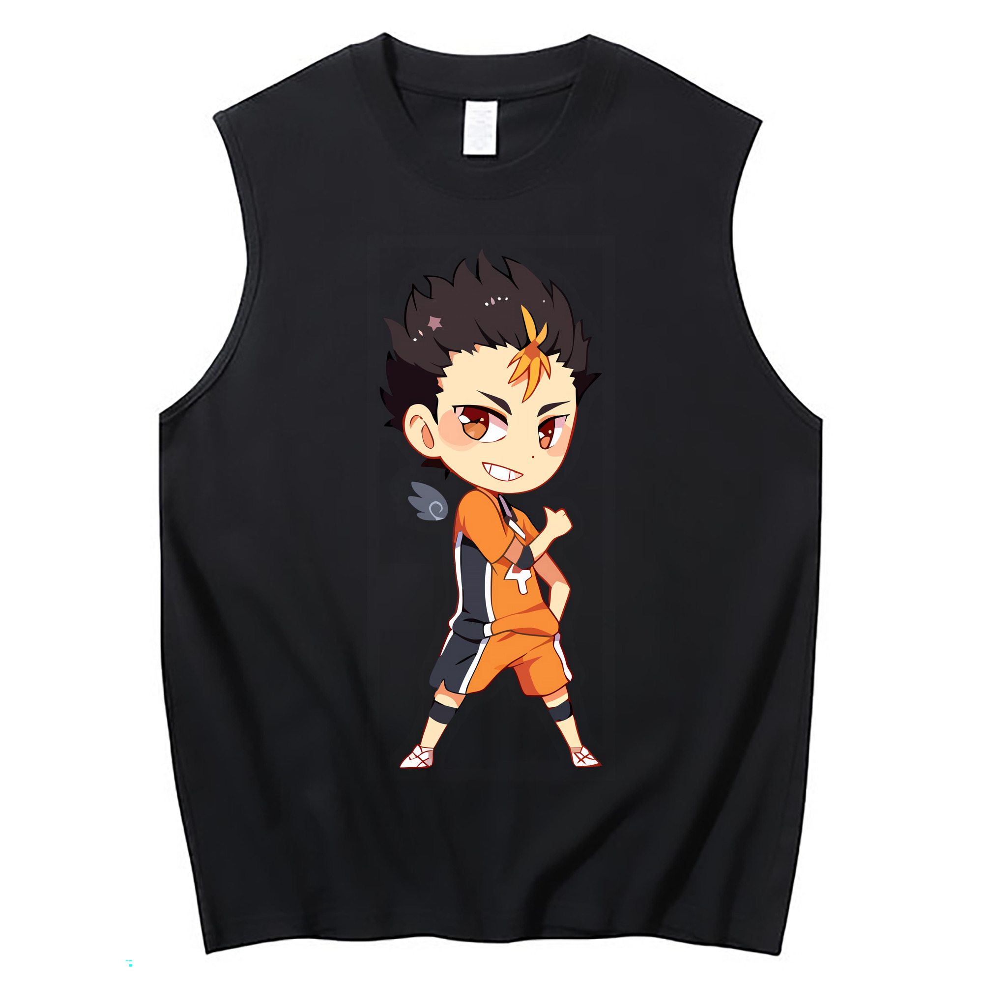 （画像用） ハイキュー!! Haikyu!! コットン100％タンクトップ（フロントプリント）