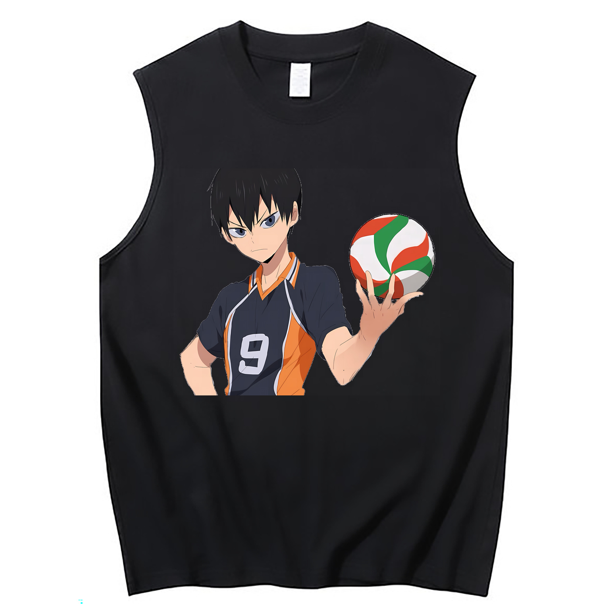 （画像用） ハイキュー!! Haikyu!! コットン100％タンクトップ（フロントプリント）