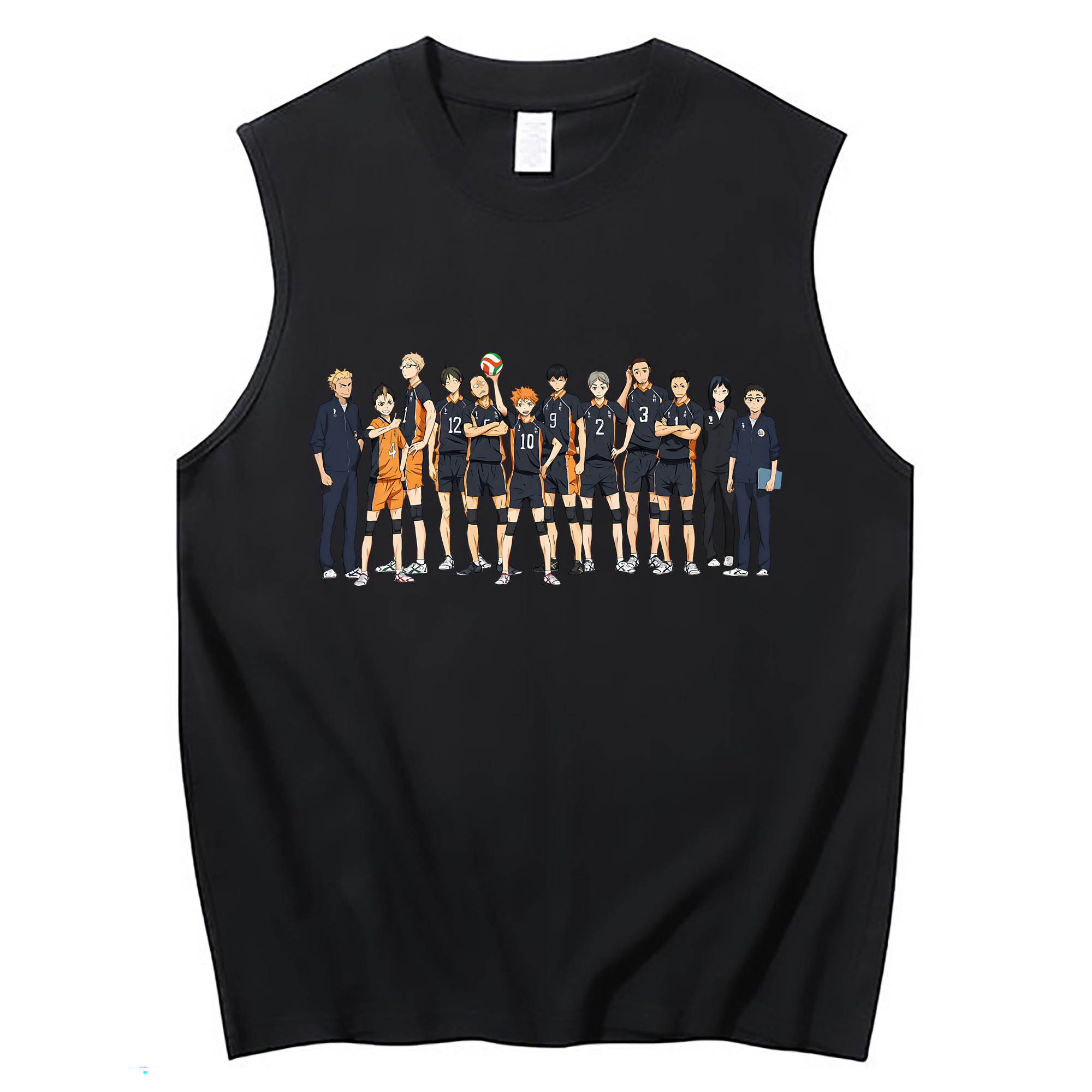 （画像用） ハイキュー!! Haikyu!! コットン100％タンクトップ（フロントプリント）