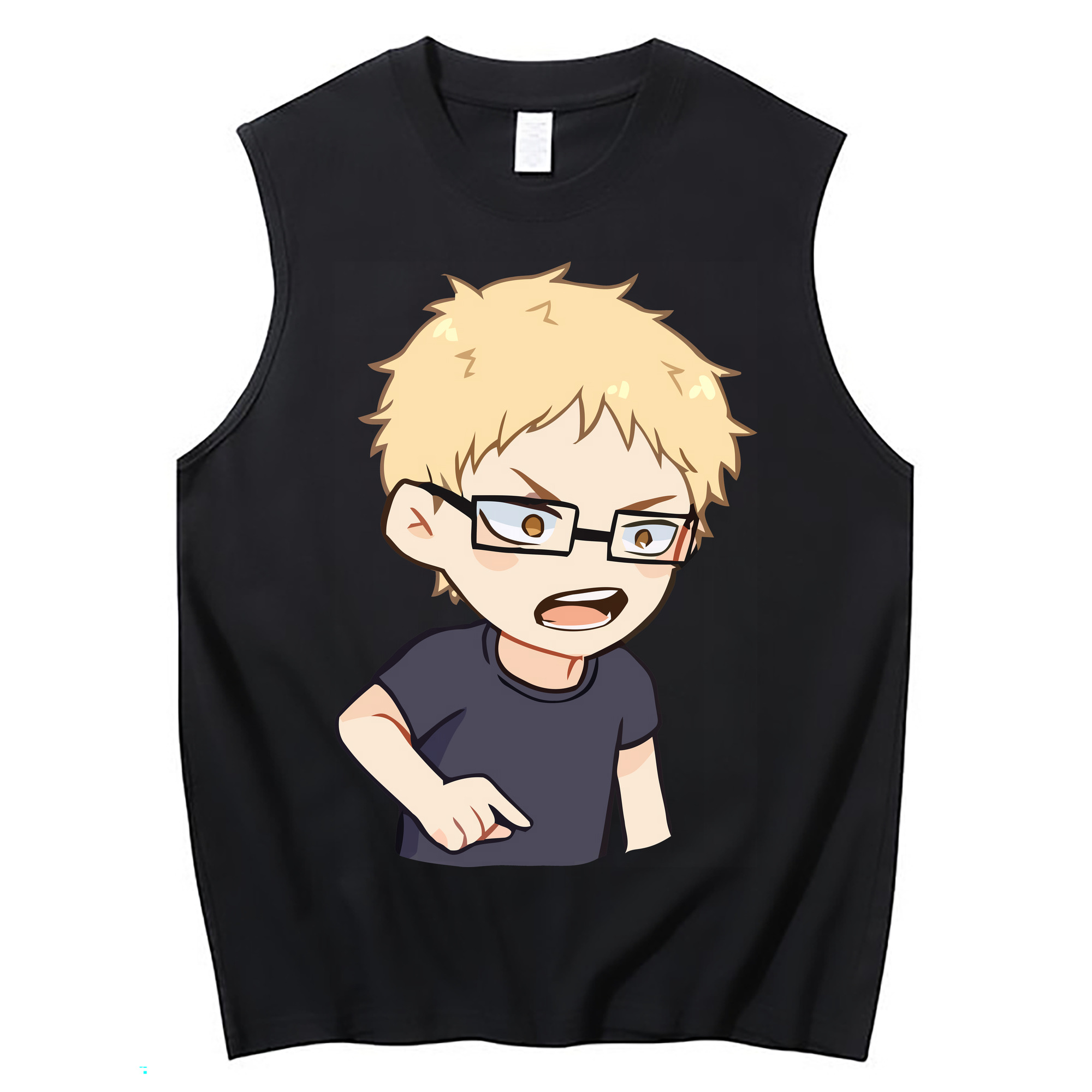 （画像用） ハイキュー!! Haikyu!! コットン100％タンクトップ（フロントプリント）