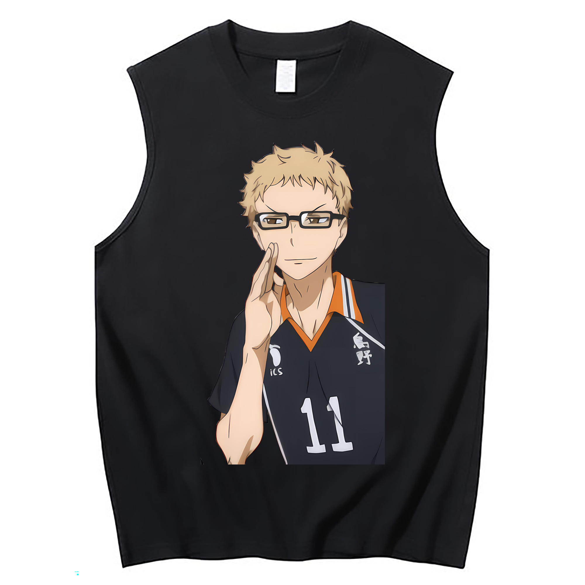 （画像用） ハイキュー!! Haikyu!! コットン100％タンクトップ（フロントプリント）