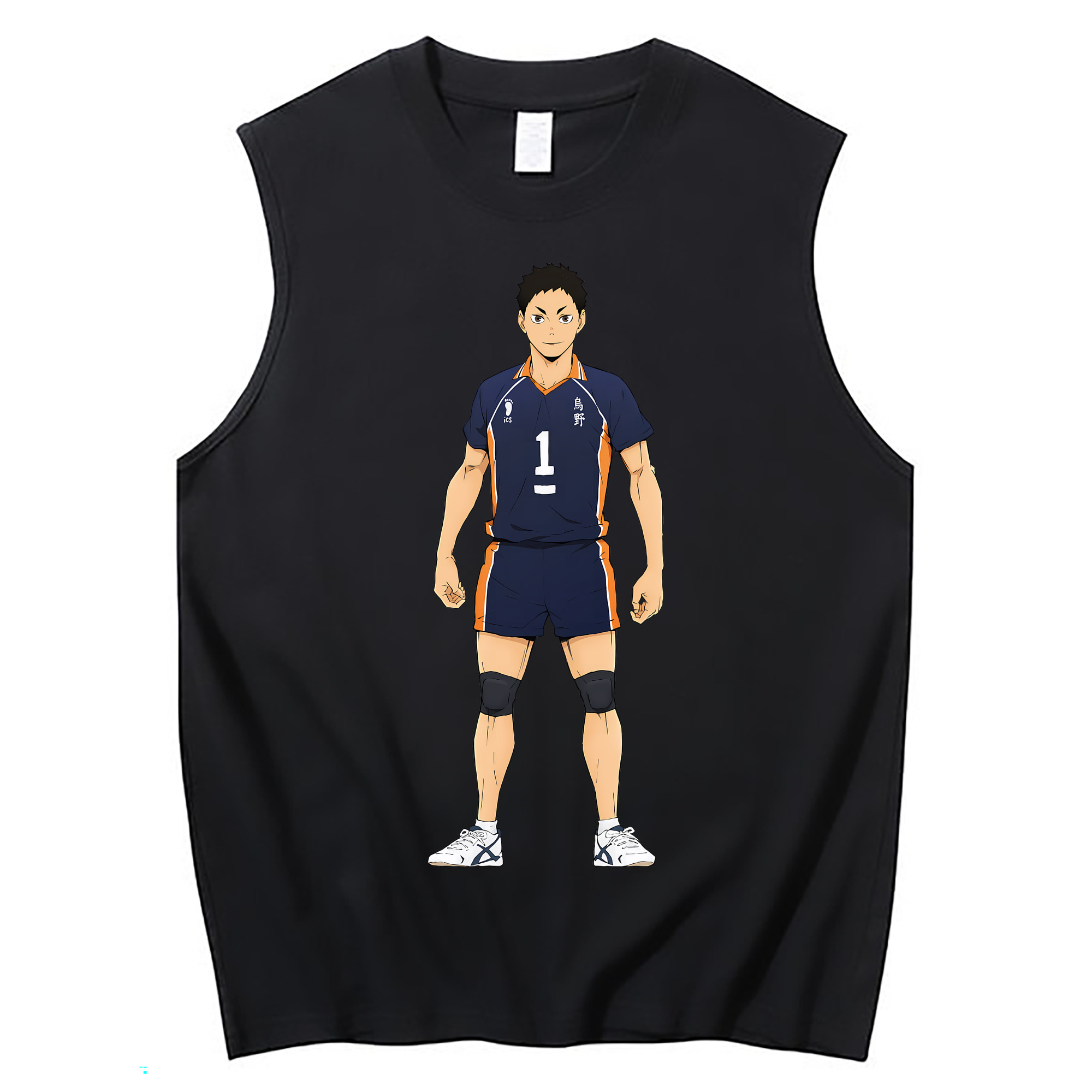 （画像用） ハイキュー!! Haikyu!! コットン100％タンクトップ（フロントプリント）