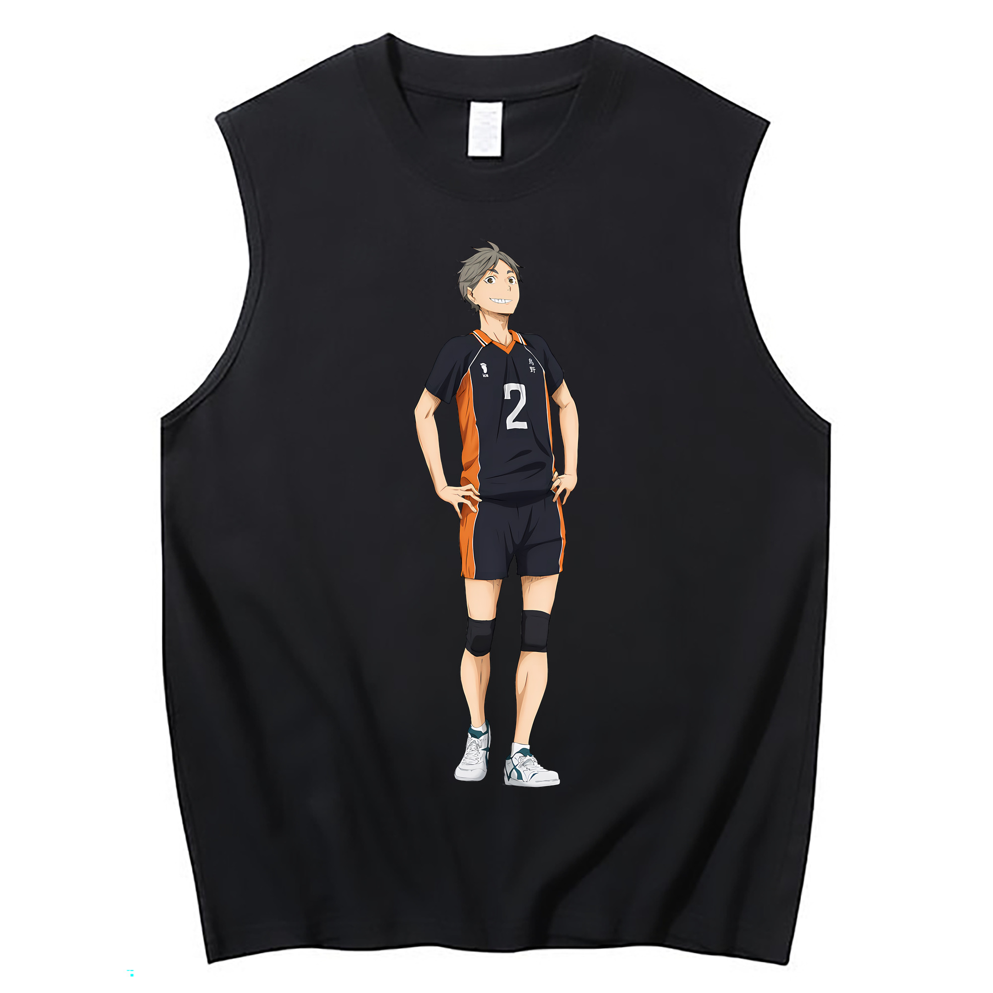 （画像用） ハイキュー!! Haikyu!! コットン100％タンクトップ（フロントプリント）