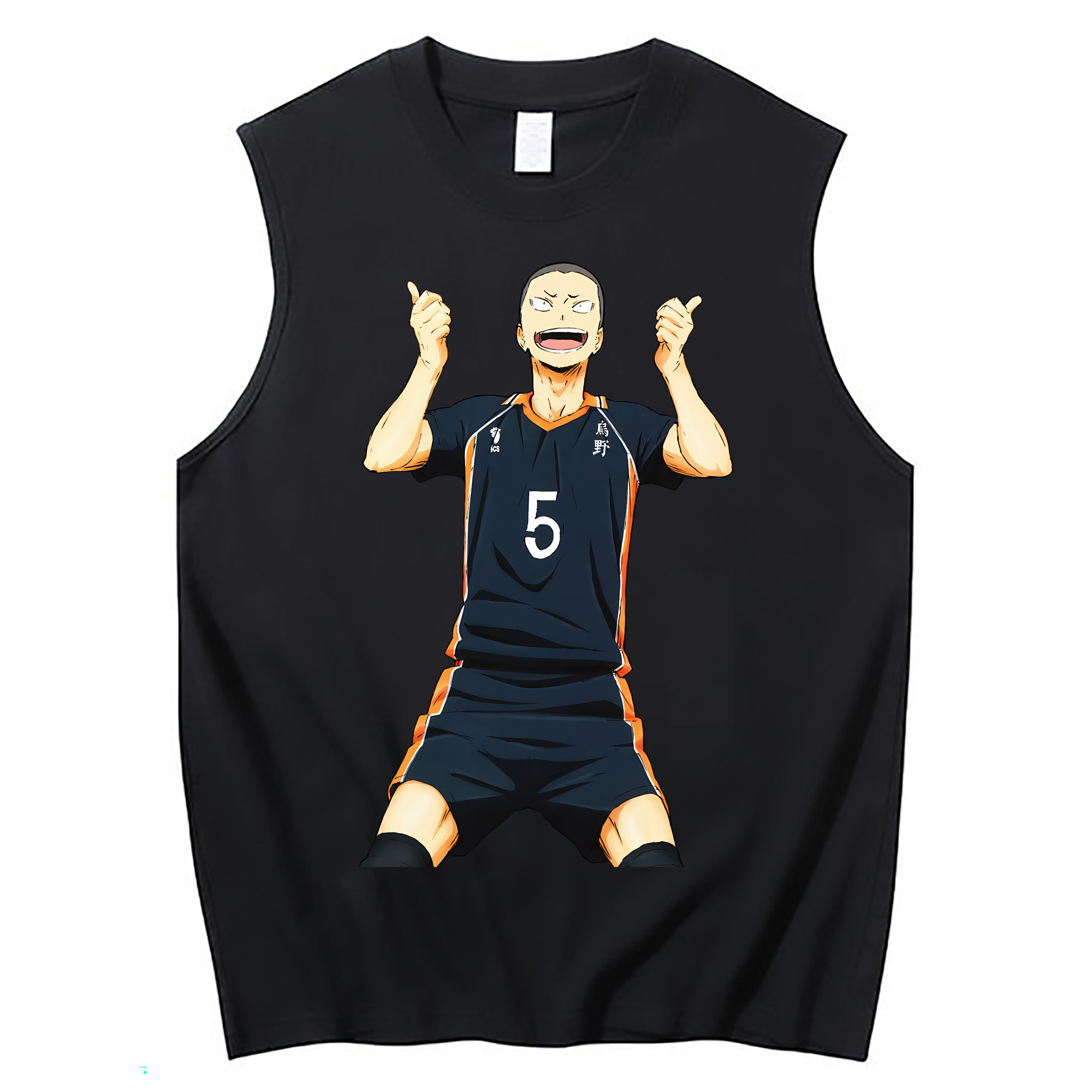 （画像用） ハイキュー!! Haikyu!! コットン100％タンクトップ（フロントプリント）