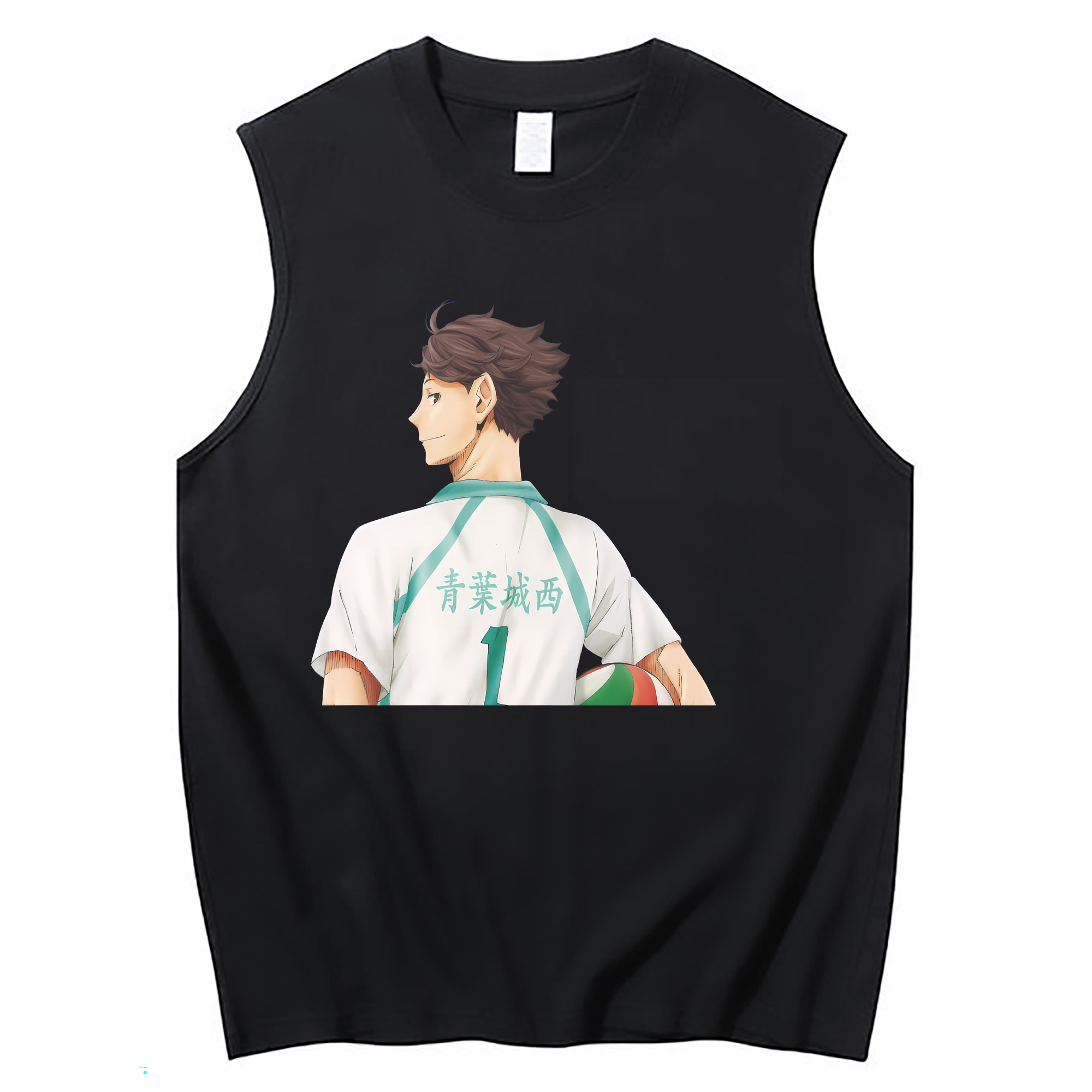 （画像用） ハイキュー!! Haikyu!! コットン100％タンクトップ（フロントプリント）