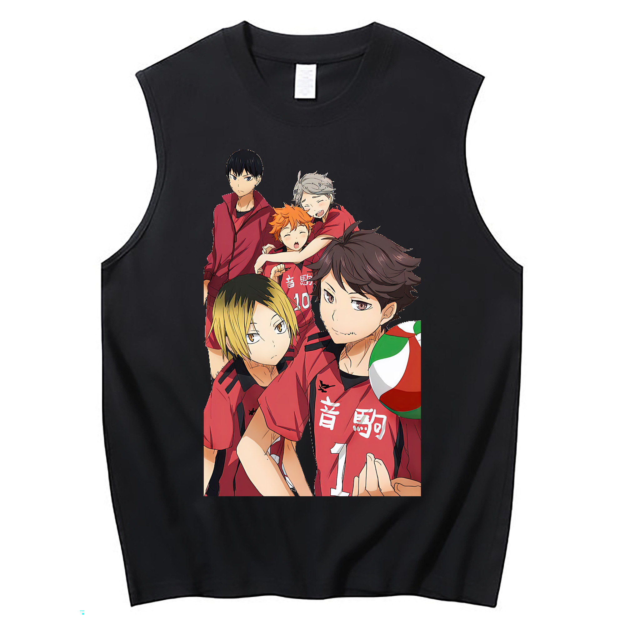 （画像用） ハイキュー!! Haikyu!! コットン100％タンクトップ（フロントプリント）