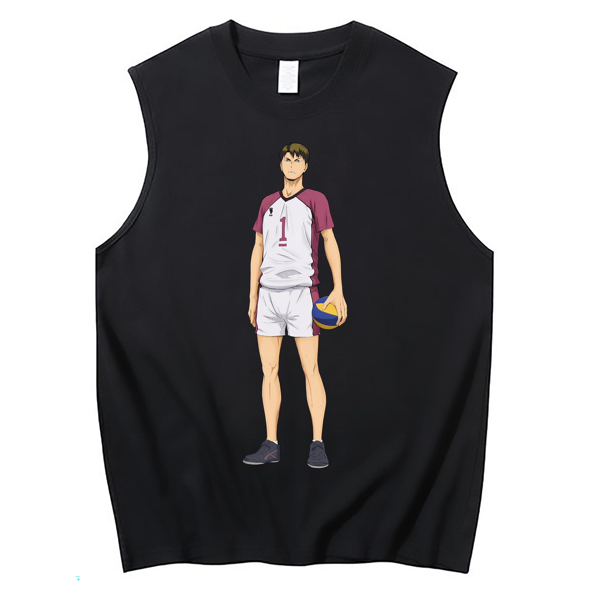 （画像用） ハイキュー!! Haikyu!! コットン100％タンクトップ（フロントプリント）