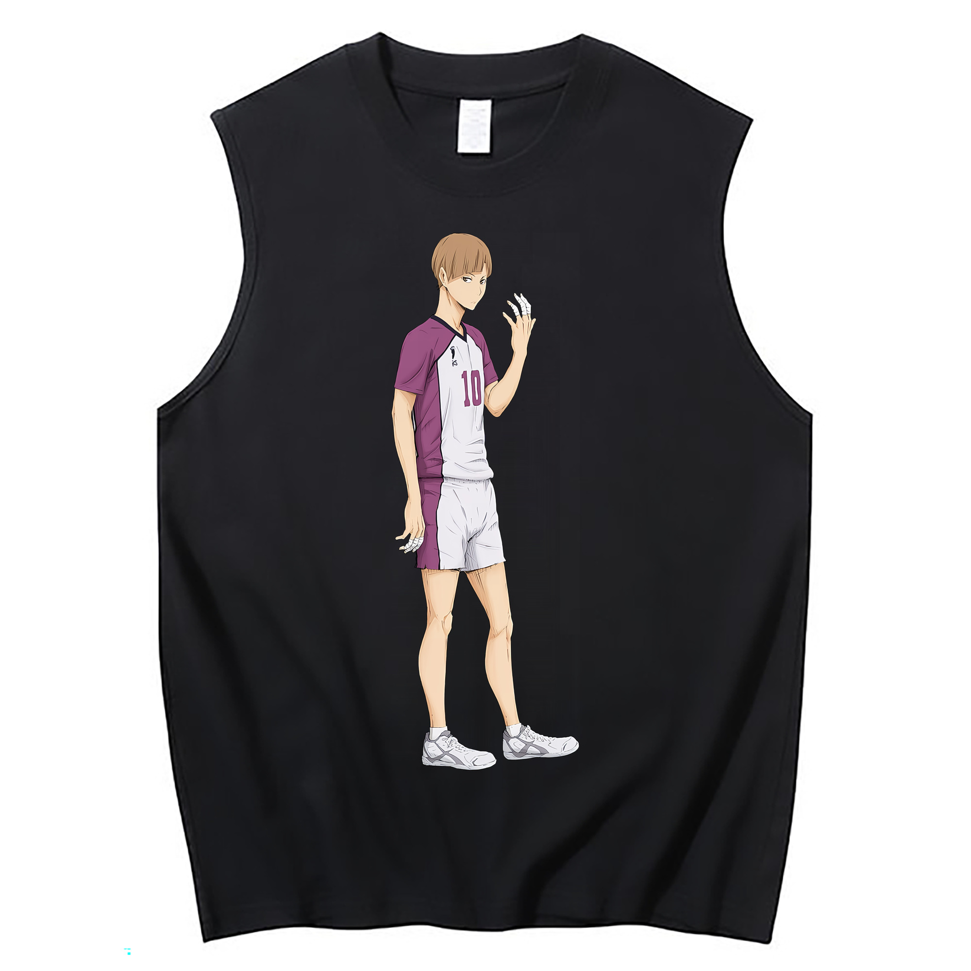（画像用） ハイキュー!! Haikyu!! コットン100％タンクトップ（フロントプリント）