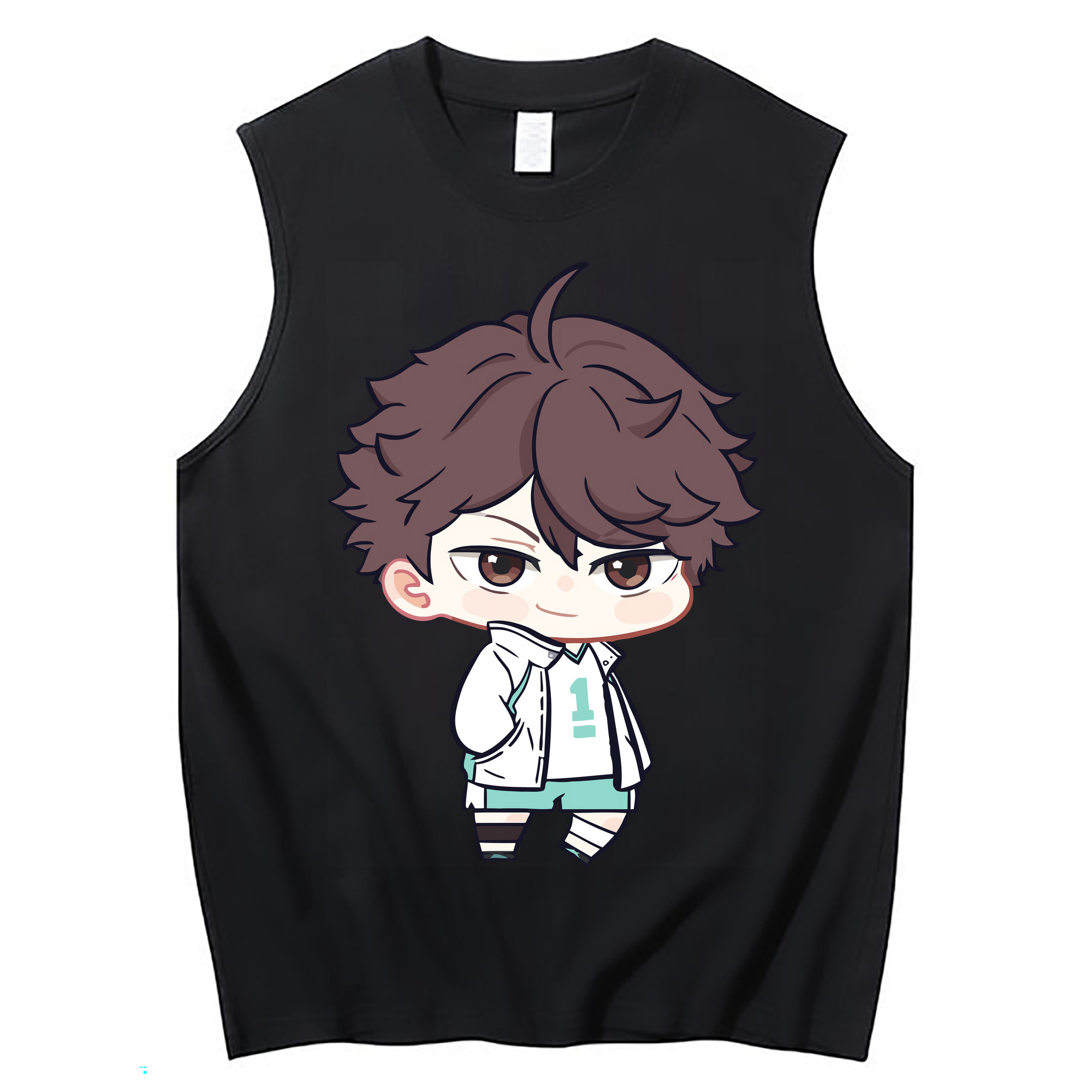 （画像用） ハイキュー!! Haikyu!! コットン100％タンクトップ（フロントプリント）