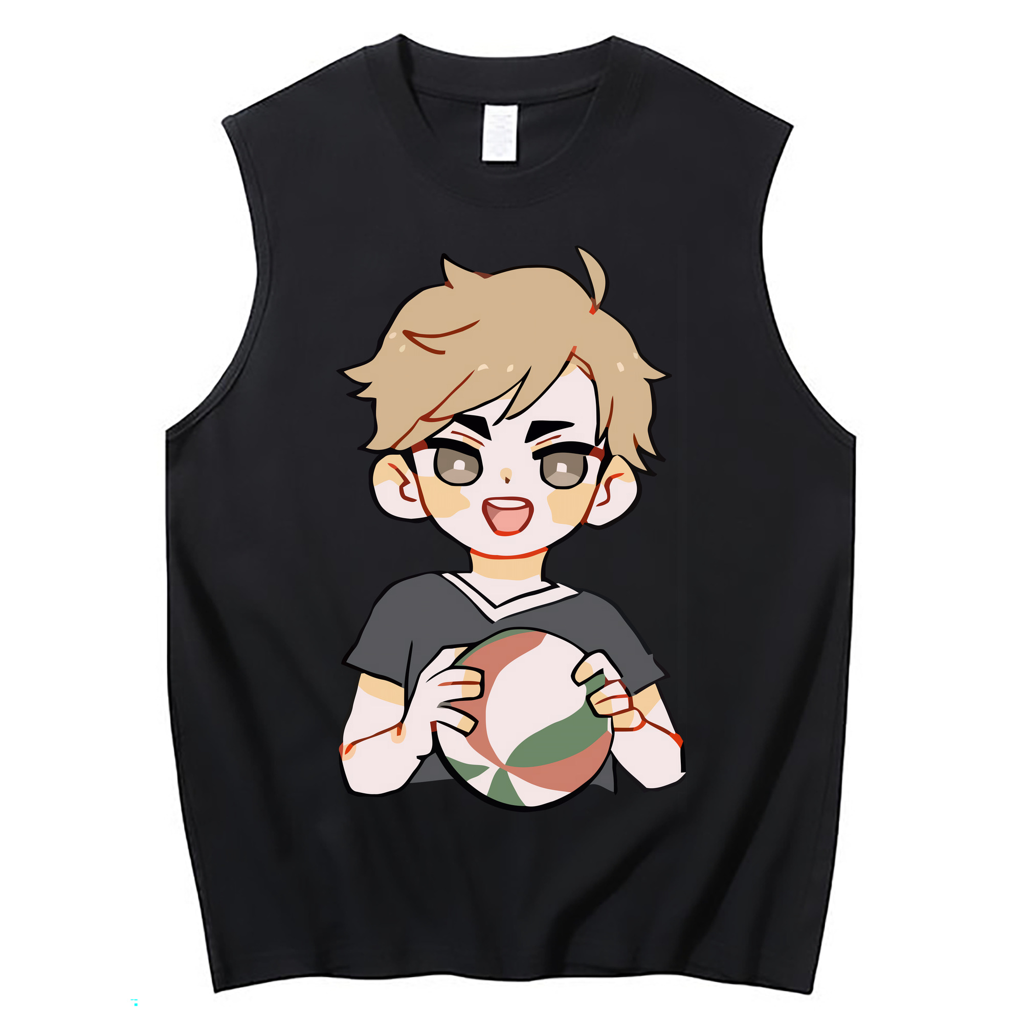 （画像用） ハイキュー!! Haikyu!! コットン100％タンクトップ（フロントプリント）