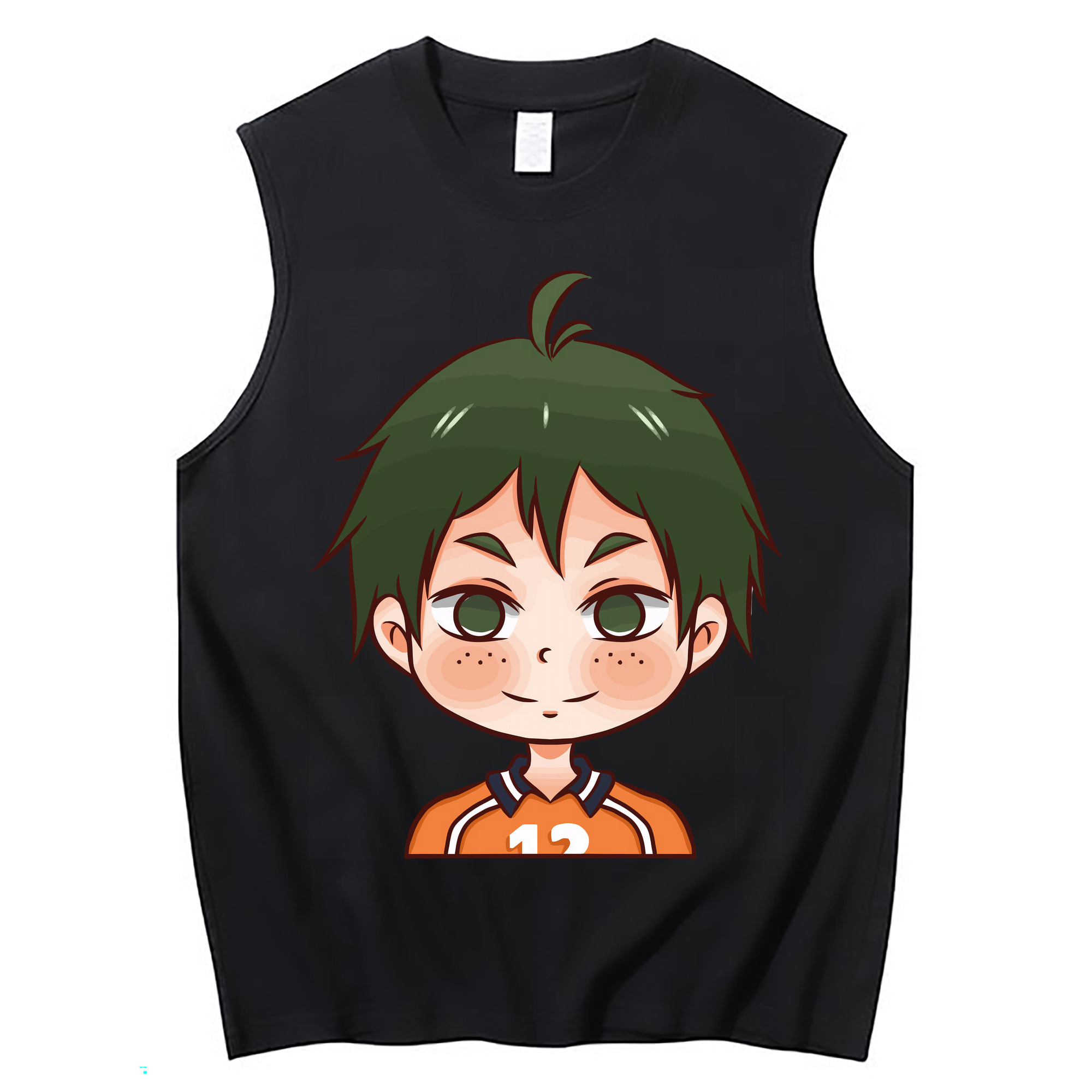 （画像用） ハイキュー!! Haikyu!! コットン100％タンクトップ（フロントプリント）