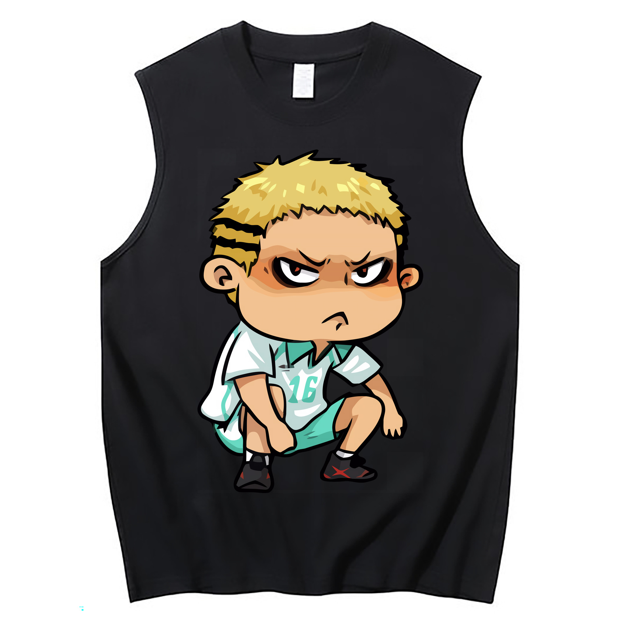 （画像用） ハイキュー!! Haikyu!! コットン100％タンクトップ（フロントプリント）