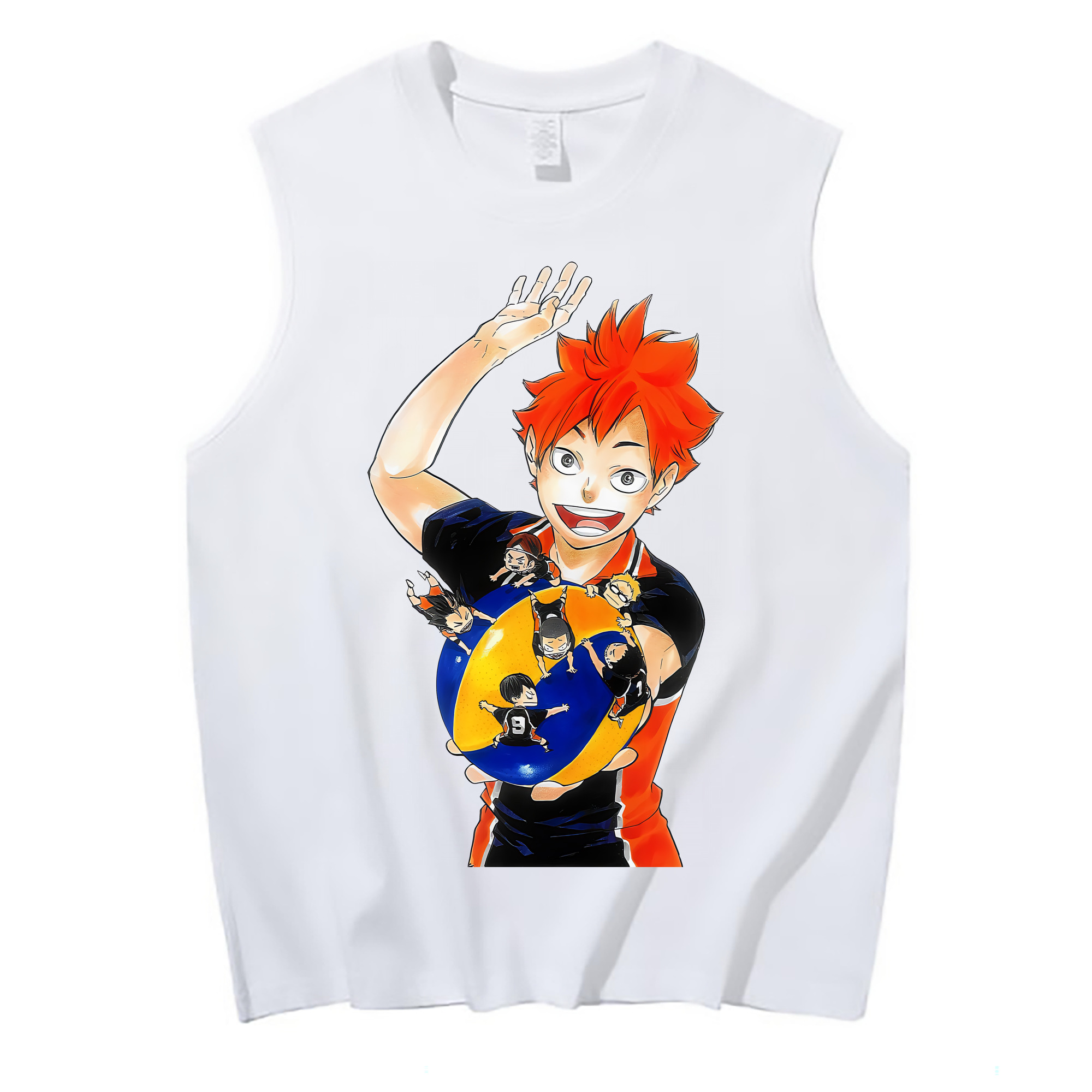 （画像用） ハイキュー!! Haikyu!! コットン100％タンクトップ（フロントプリント）