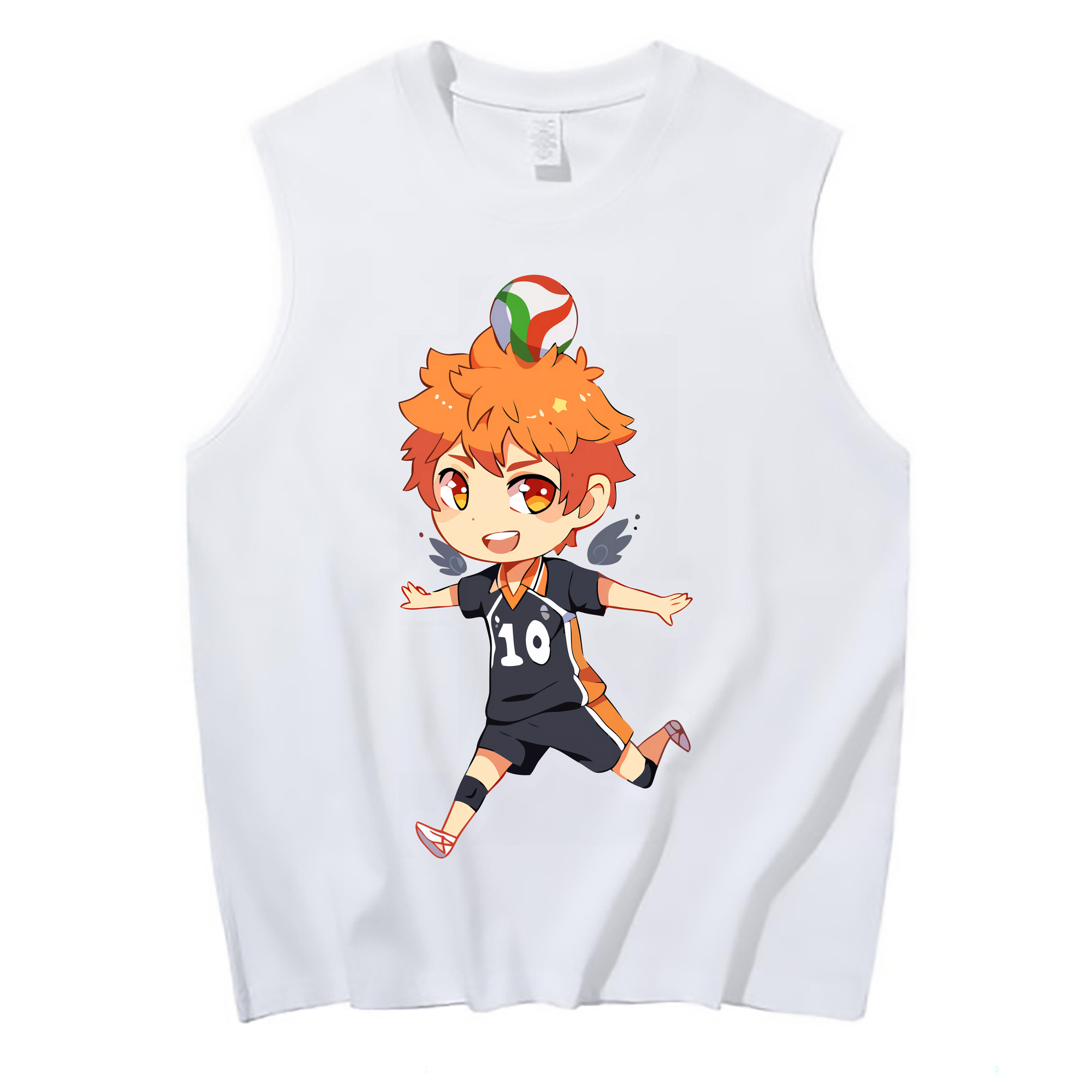 （画像用） ハイキュー!! Haikyu!! コットン100％タンクトップ（フロントプリント）