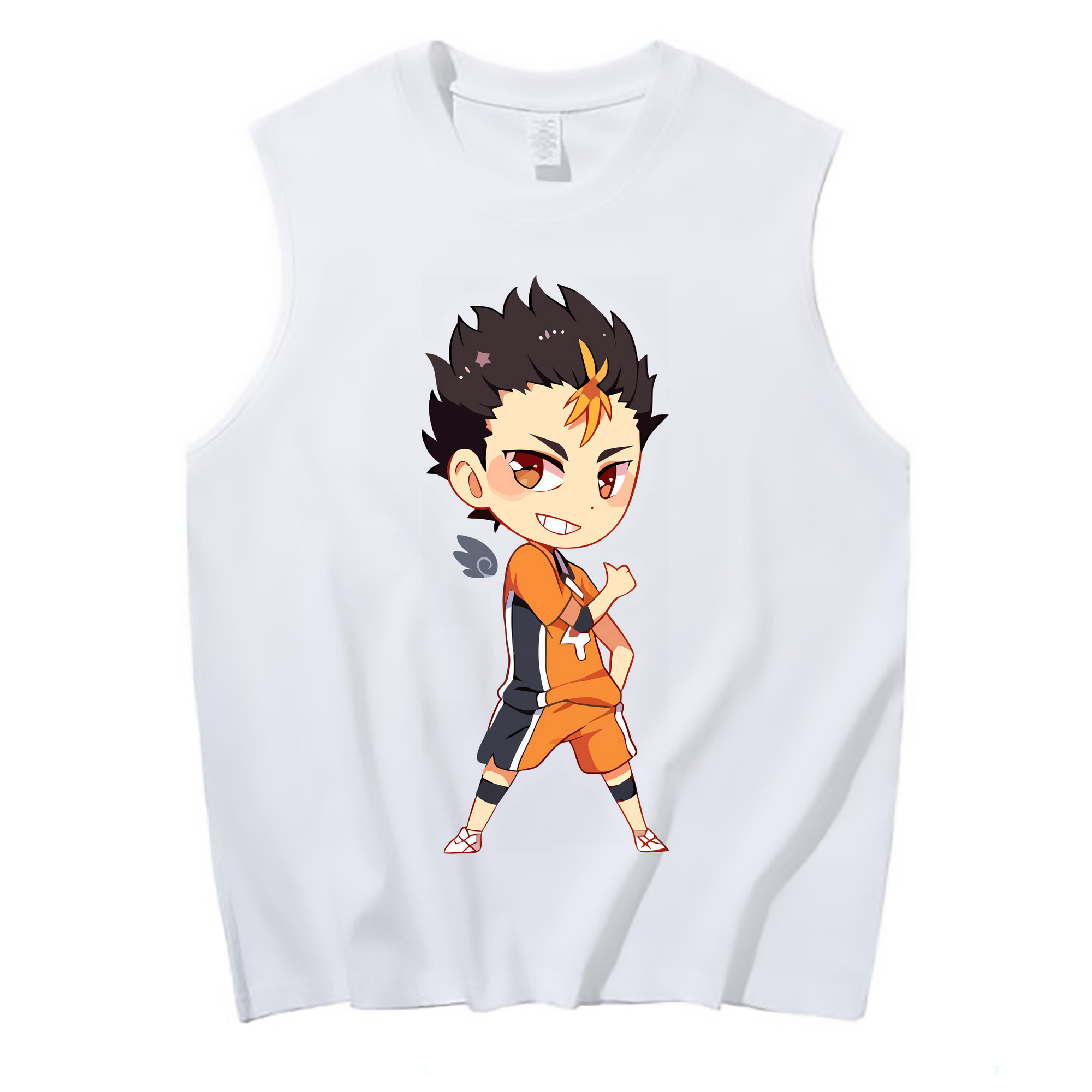 （画像用） ハイキュー!! Haikyu!! コットン100％タンクトップ（フロントプリント）