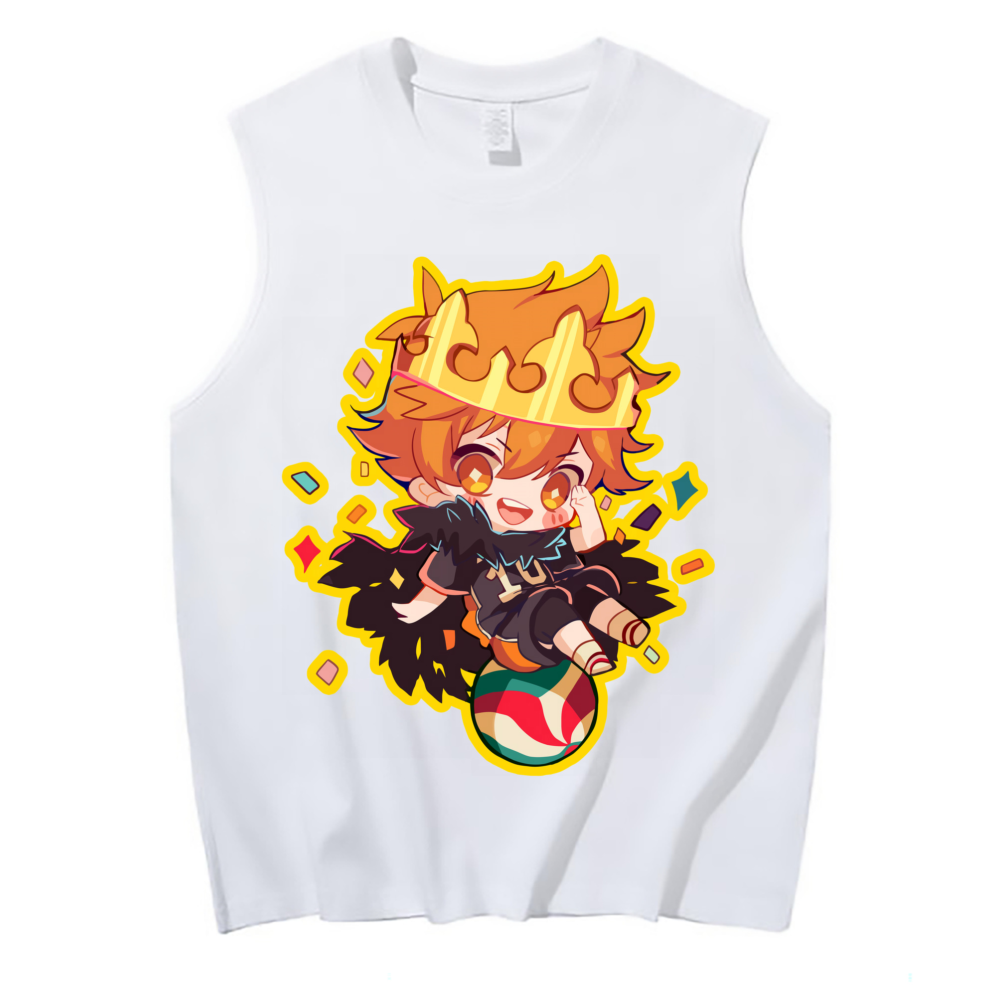 （画像用） ハイキュー!! Haikyu!! コットン100％タンクトップ（フロントプリント）