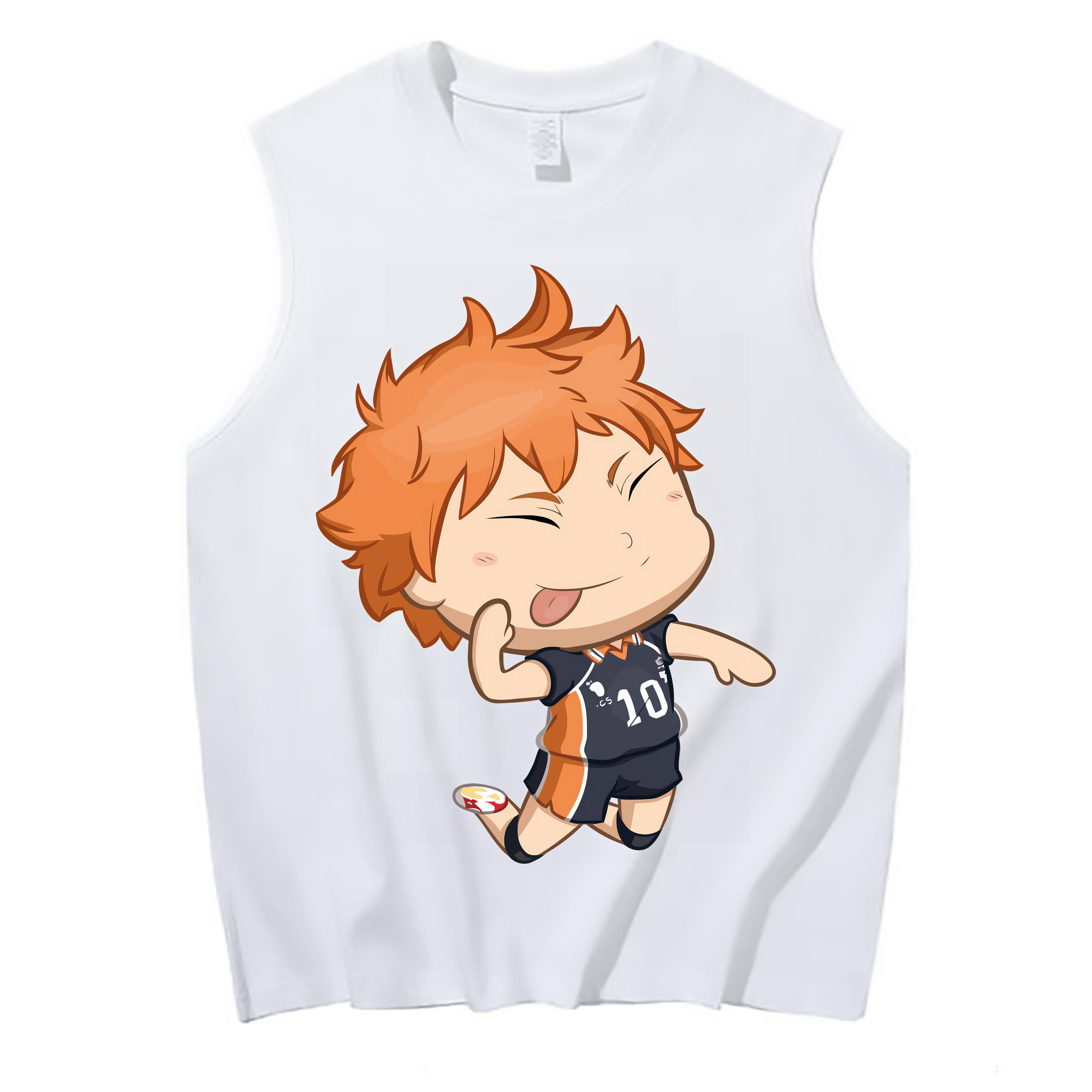 （画像用） ハイキュー!! Haikyu!! コットン100％タンクトップ（フロントプリント）