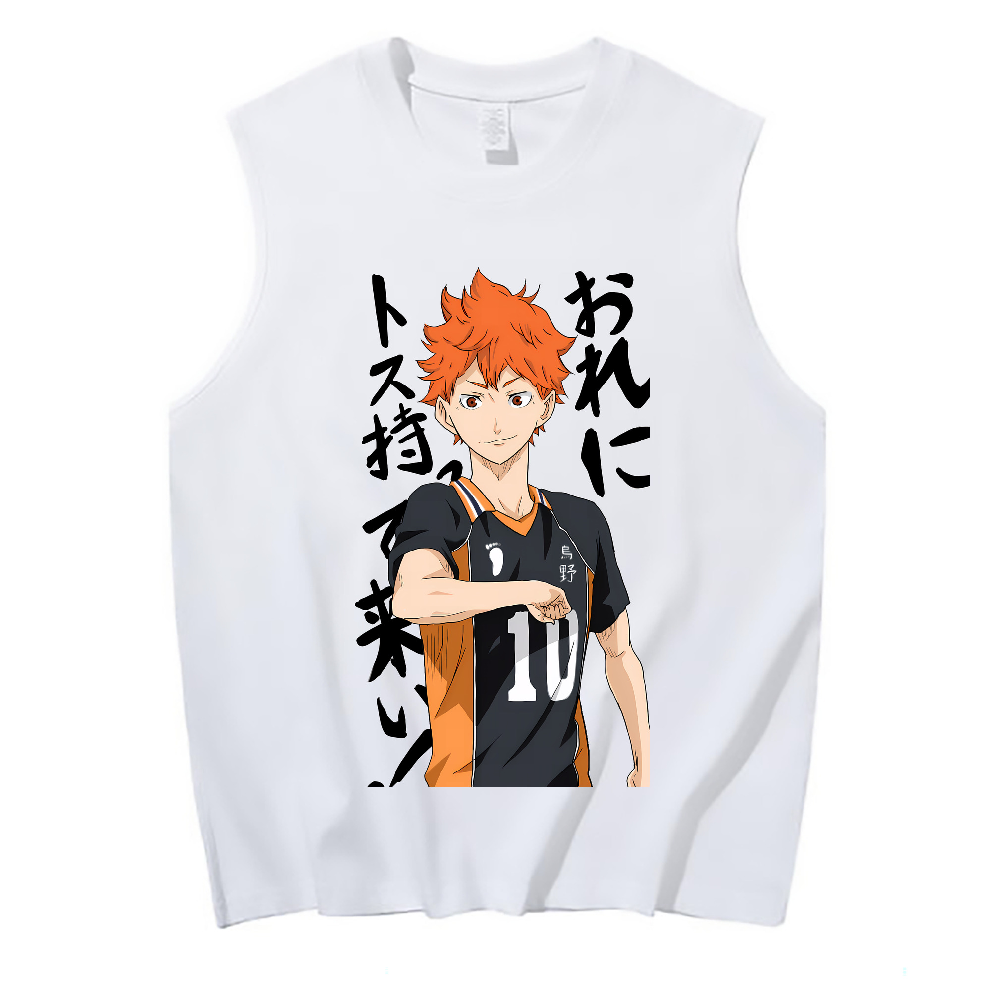 （画像用） ハイキュー!! Haikyu!! コットン100％タンクトップ（フロントプリント）