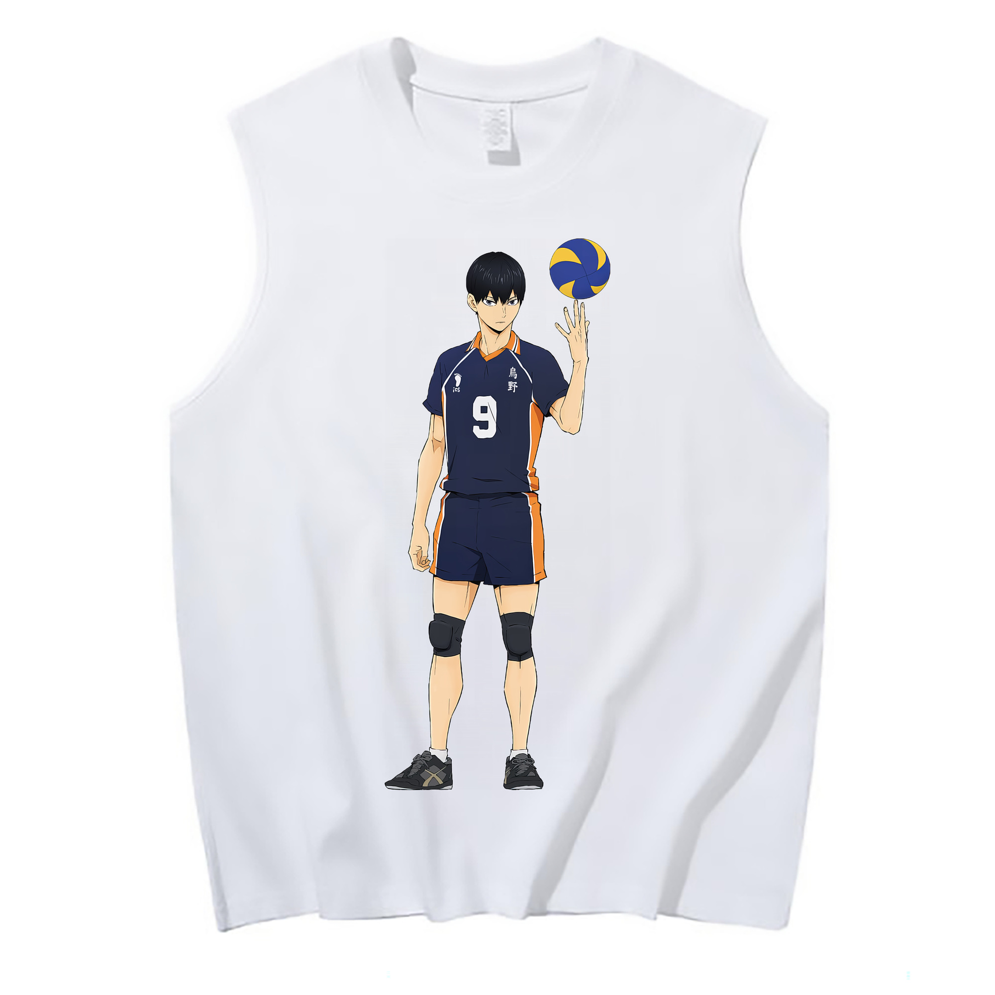 （画像用） ハイキュー!! Haikyu!! コットン100％タンクトップ（フロントプリント）