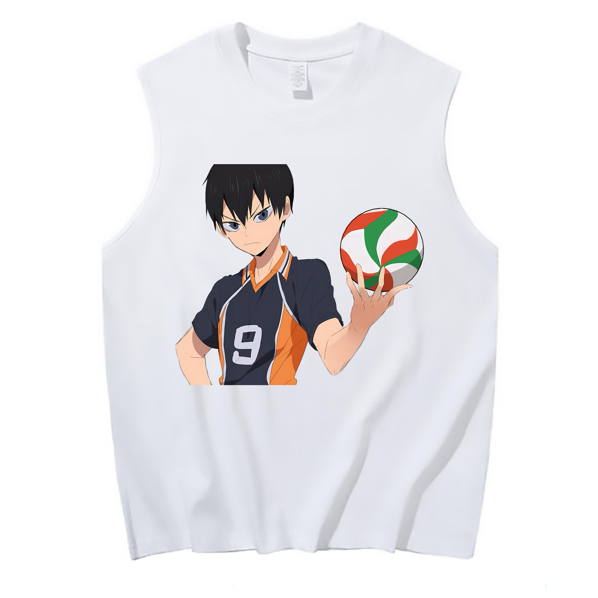 （画像用） ハイキュー!! Haikyu!! コットン100％タンクトップ（フロントプリント）