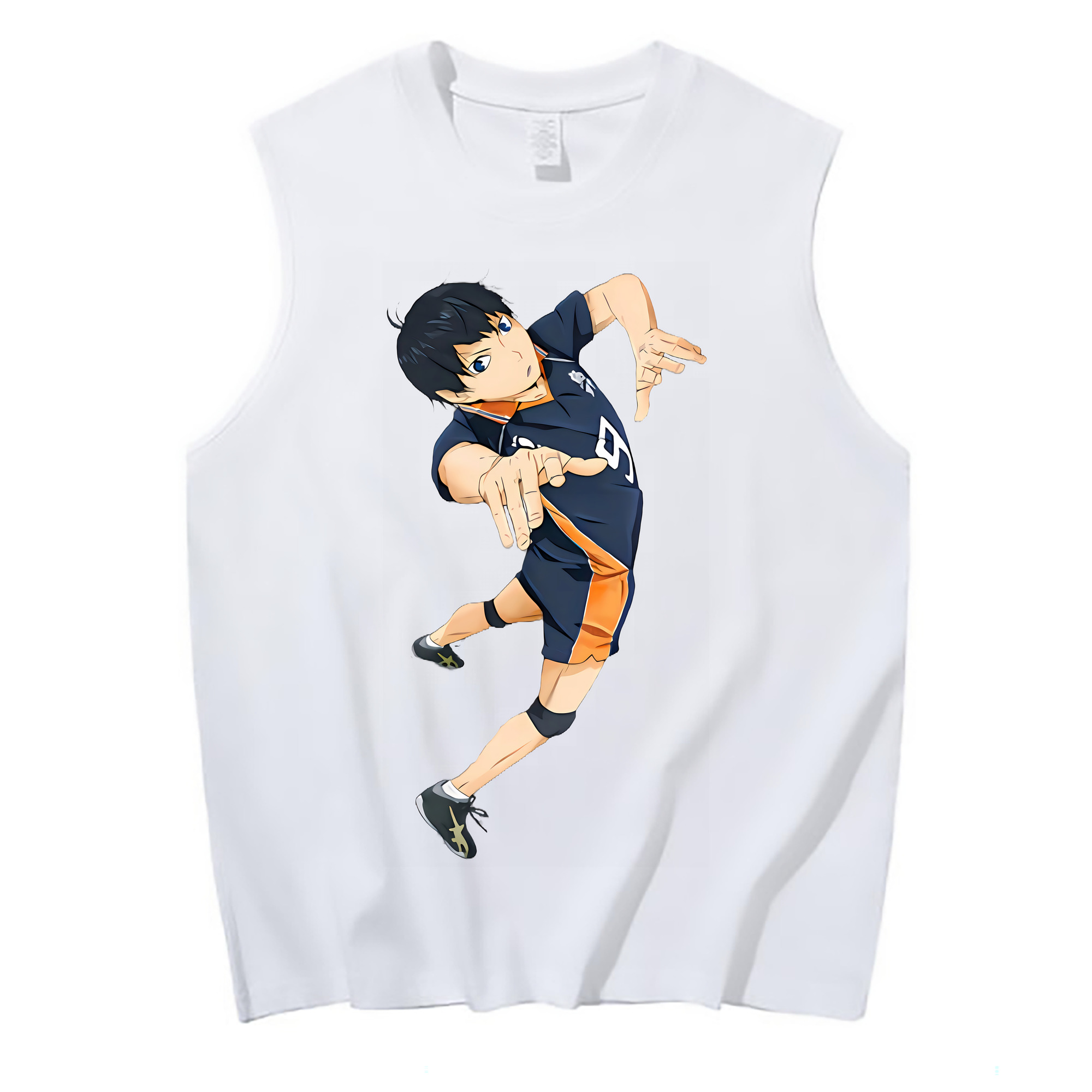 （画像用） ハイキュー!! Haikyu!! コットン100％タンクトップ（フロントプリント）